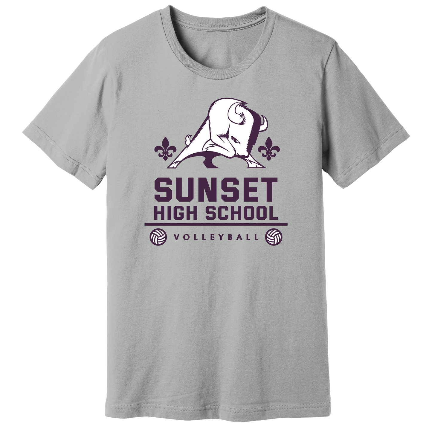 Dallas Sunset Volleyball - Big Bison T-Shirt