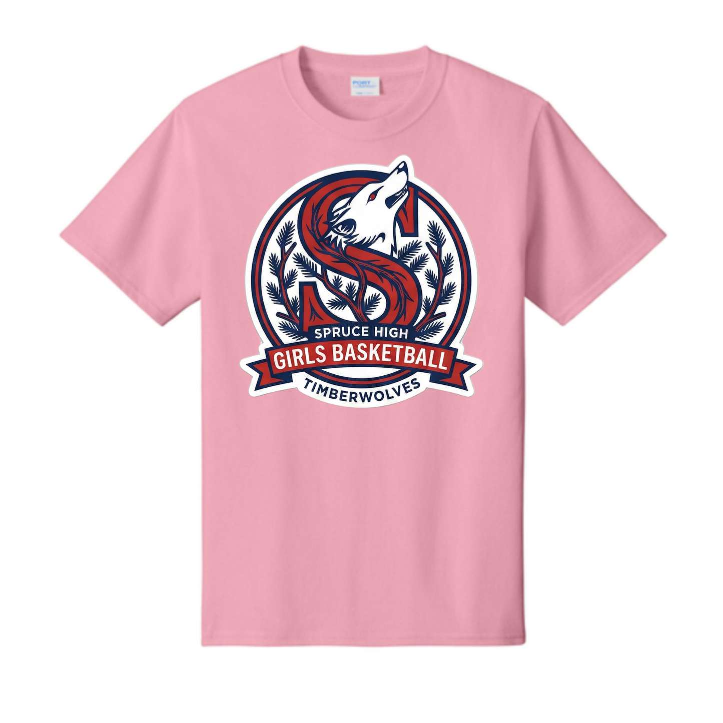 Dallas Spruce Girls Basketball - Spruce Circle Tee