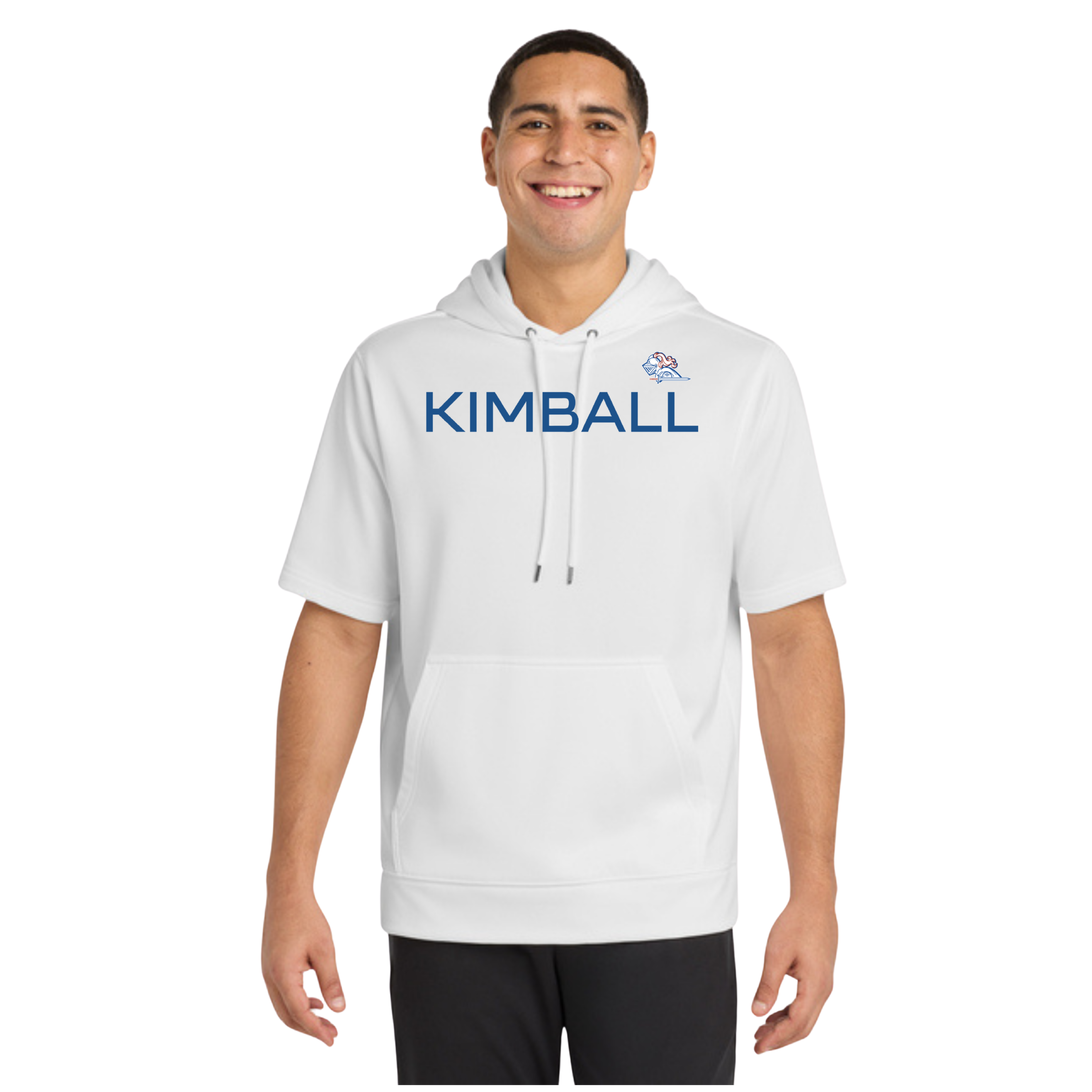 Fleece Short Sleeve Hooded Pullover