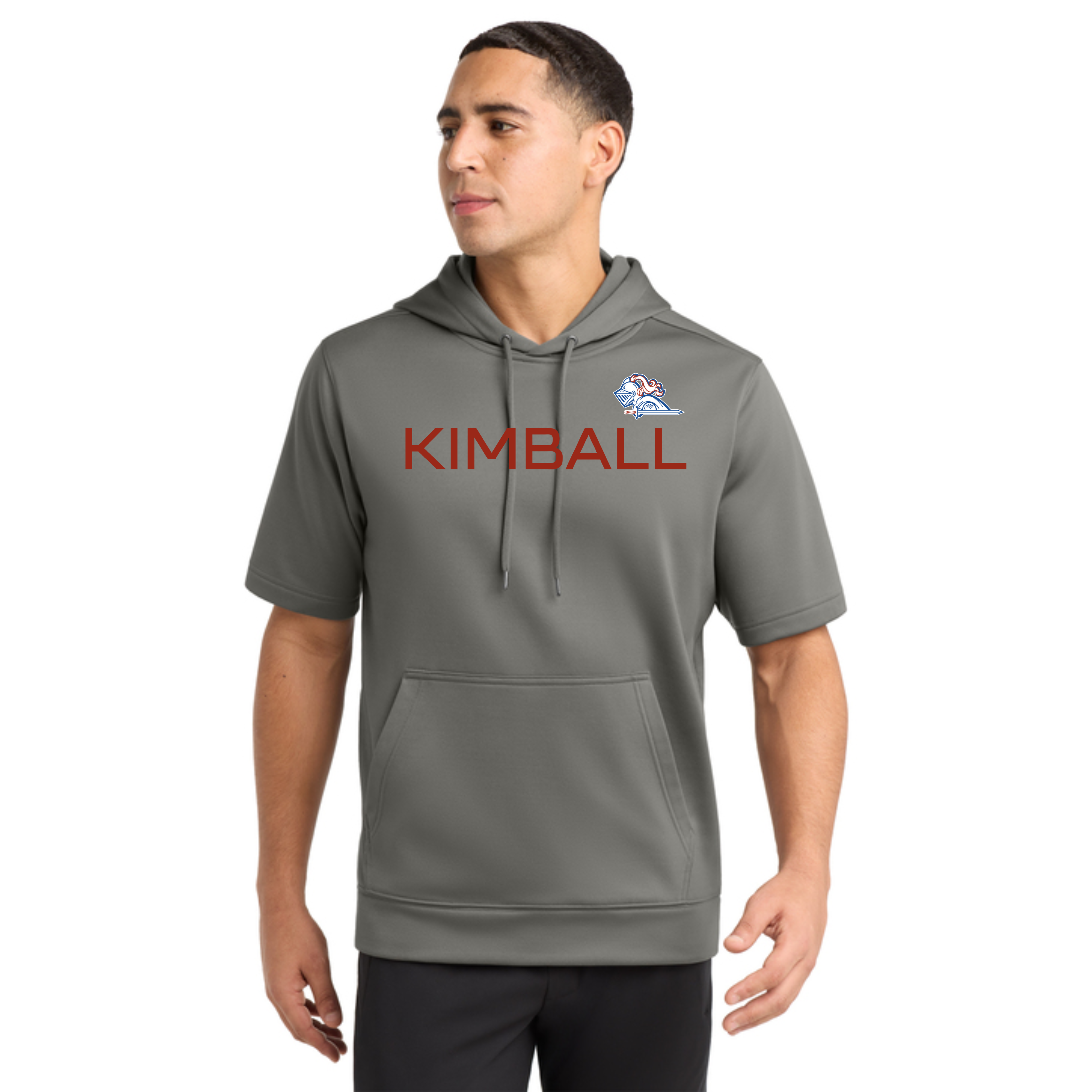 Fleece Short Sleeve Hooded Pullover