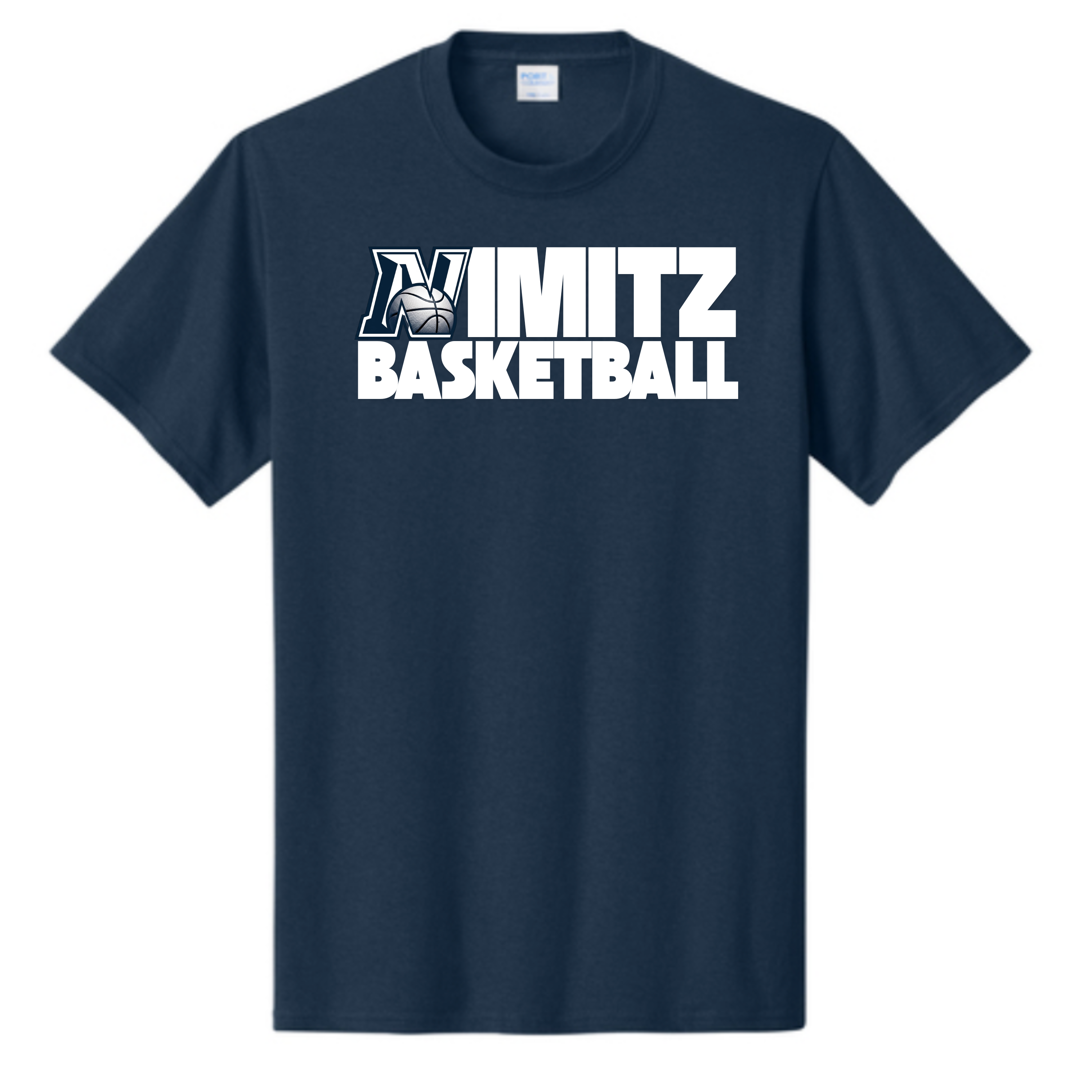 Irving Nimitz Basketball - Hybrid Block Tee