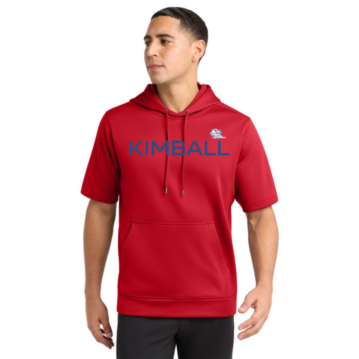 Kimball Sport-Wick ® Fleece Short Sleeve Hooded Pullover