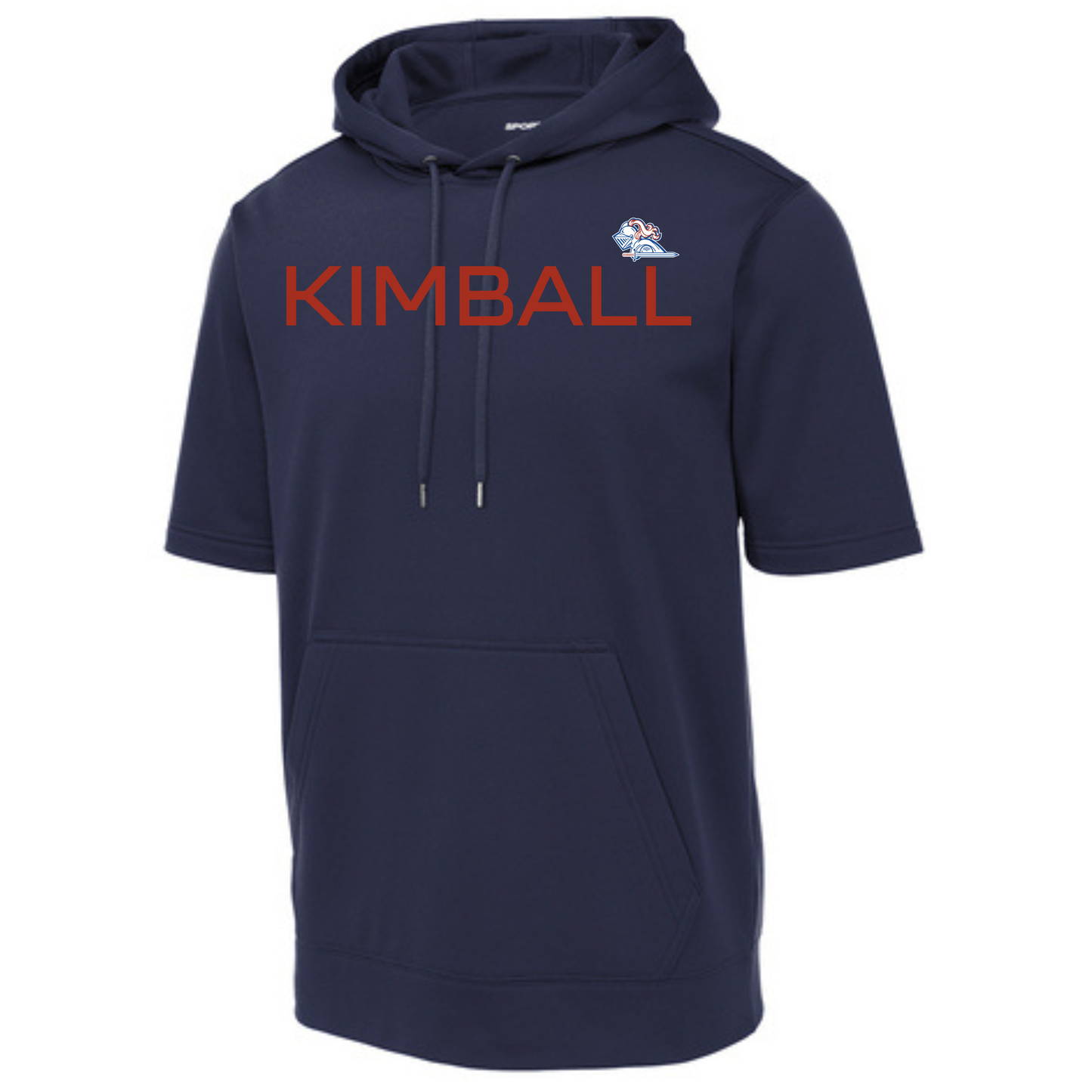Kimball Sport-Wick ® Fleece Short Sleeve Hooded Pullover