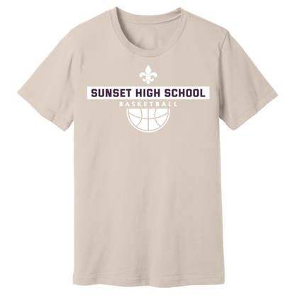Dallas Sunset Basketball - BIG SUNSET T-Shirt