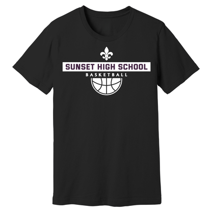 Dallas Sunset Basketball - BIG SUNSET T-Shirt
