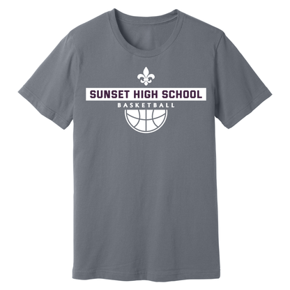 Dallas Sunset Basketball - BIG SUNSET T-Shirt