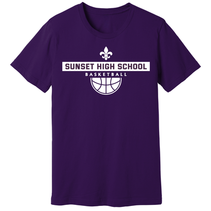 Dallas Sunset Basketball - BIG SUNSET T-Shirt