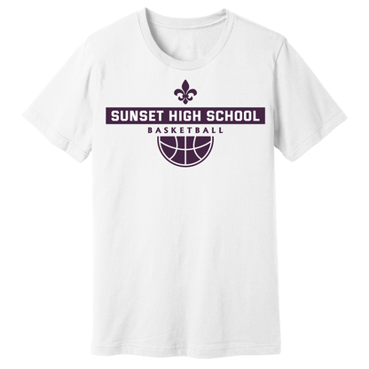 Dallas Sunset Basketball - BIG SUNSET T-Shirt