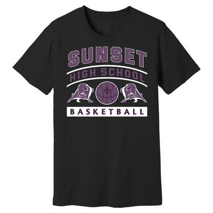 Dallas Sunset Basketball - BIG DUBS T-Shirt