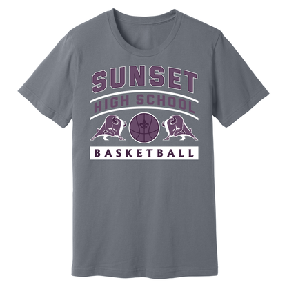 Dallas Sunset Basketball - BIG DUBS T-Shirt