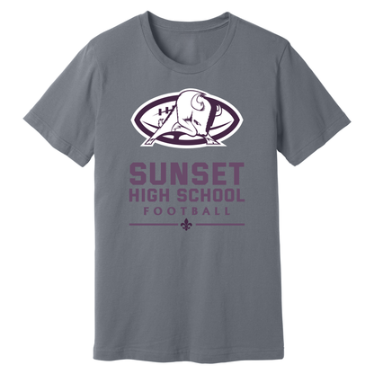 Dallas Sunset Football - BIG BISON T-Shirt