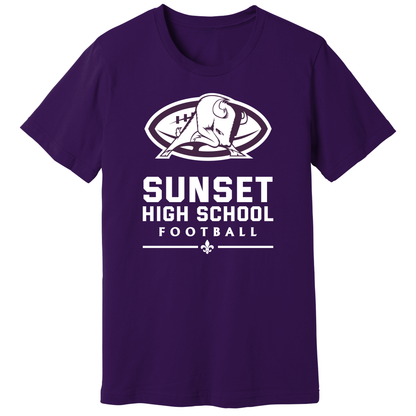 Dallas Sunset Football - BIG BISON T-Shirt