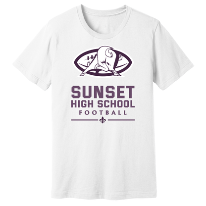 Dallas Sunset Football - BIG BISON T-Shirt