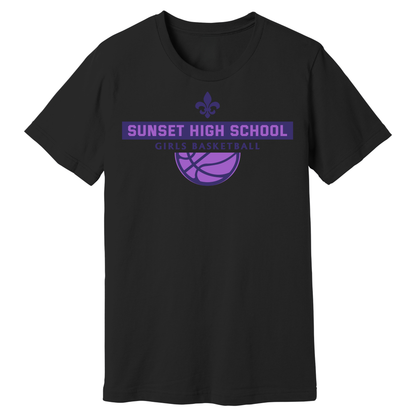 Dallas Sunset Girls Basketball - Fluer T-Shirt