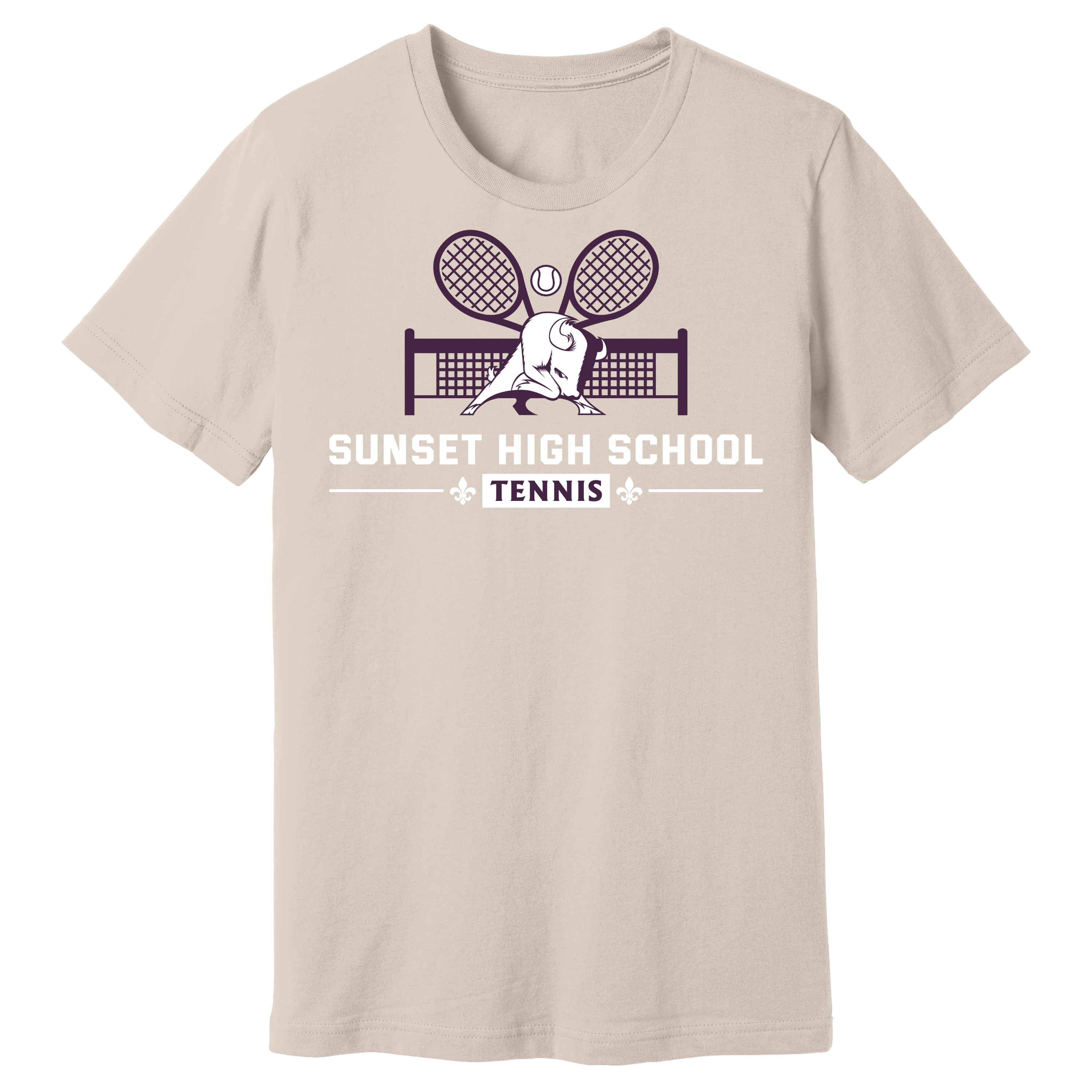 Dallas Sunset Tennis - TWO RACKS T-Shirt