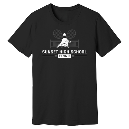 Dallas Sunset Tennis - TWO RACKS T-Shirt