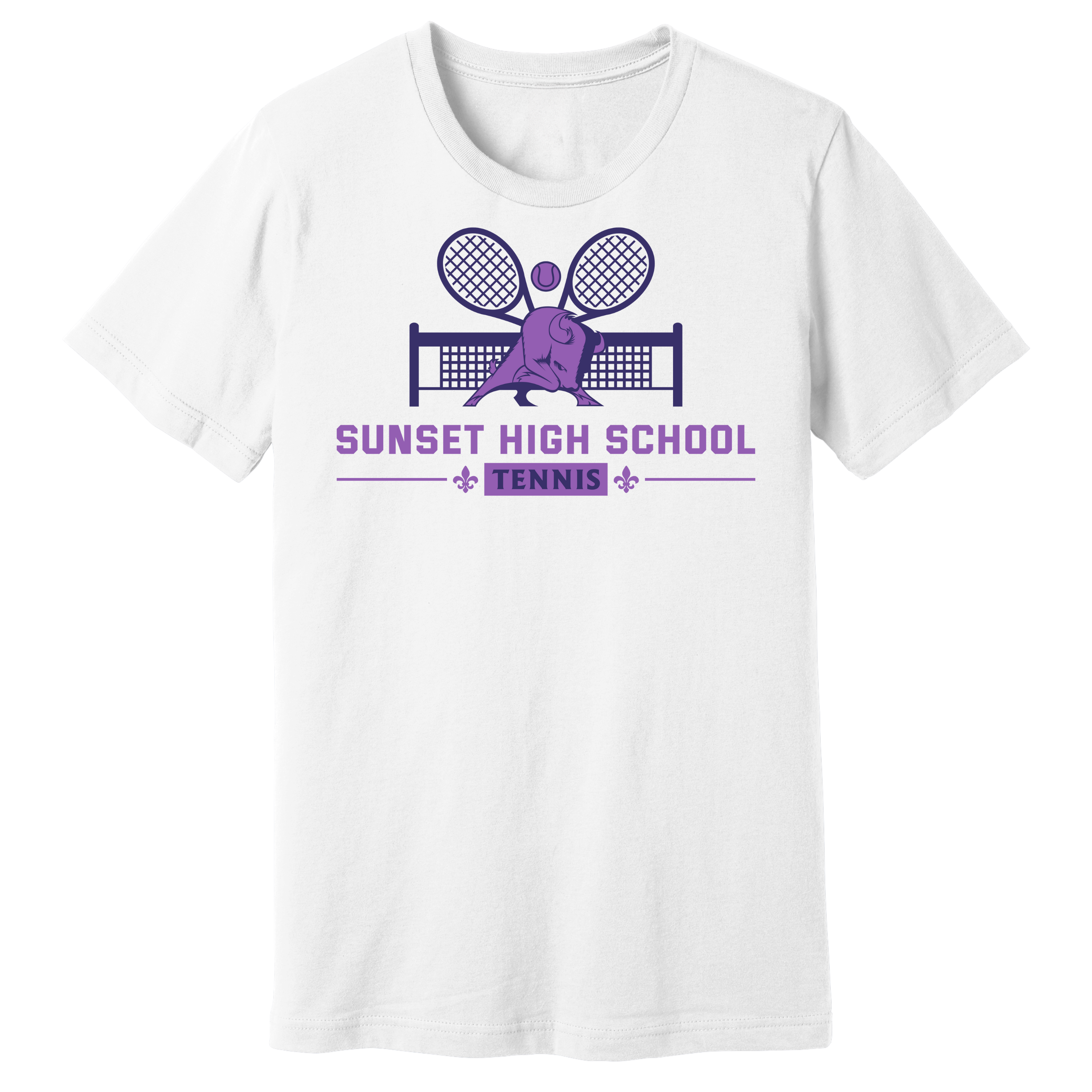 Dallas Sunset Tennis - TWO RACKS T-Shirt