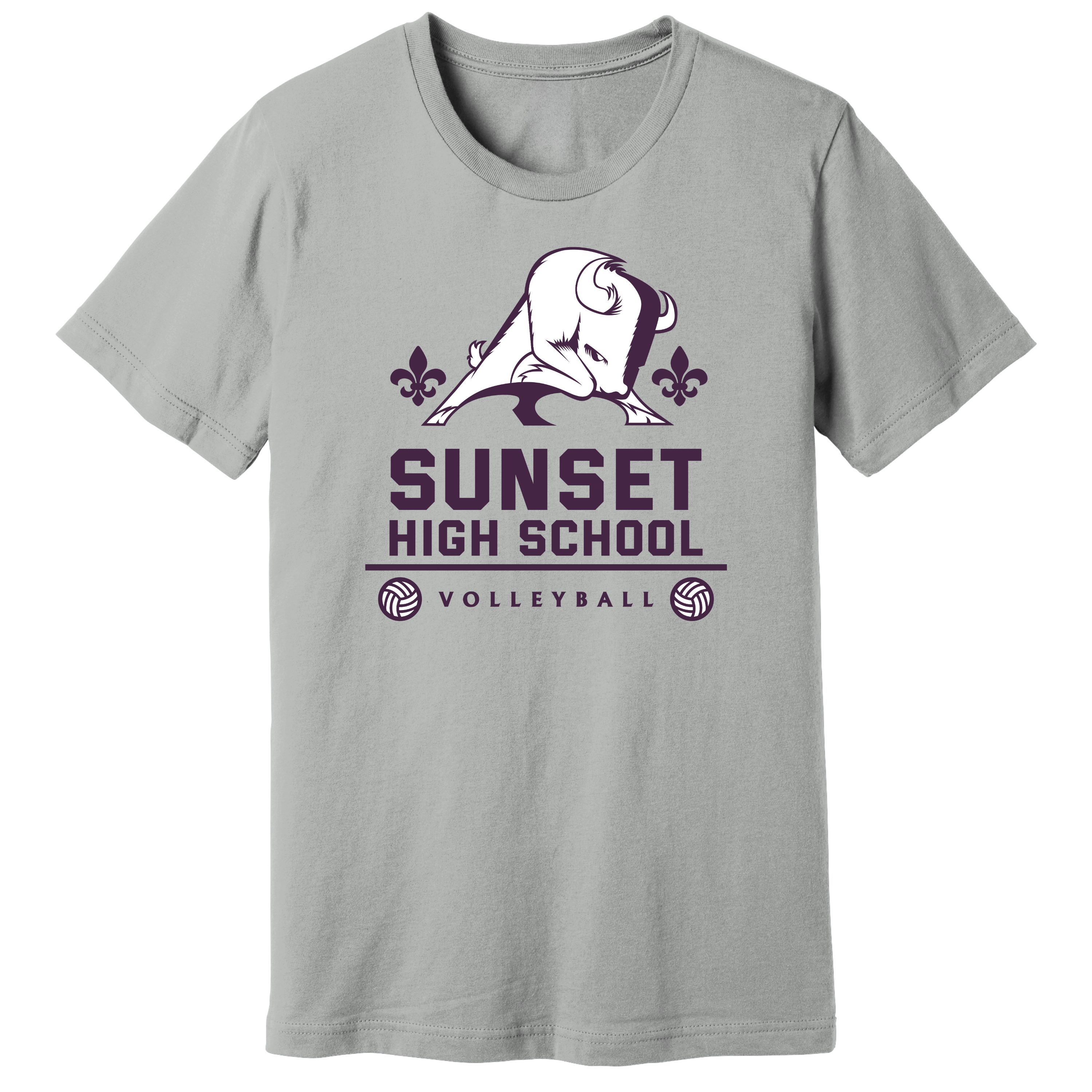 Dallas Sunset Volleyball - Big Bison T-Shirt