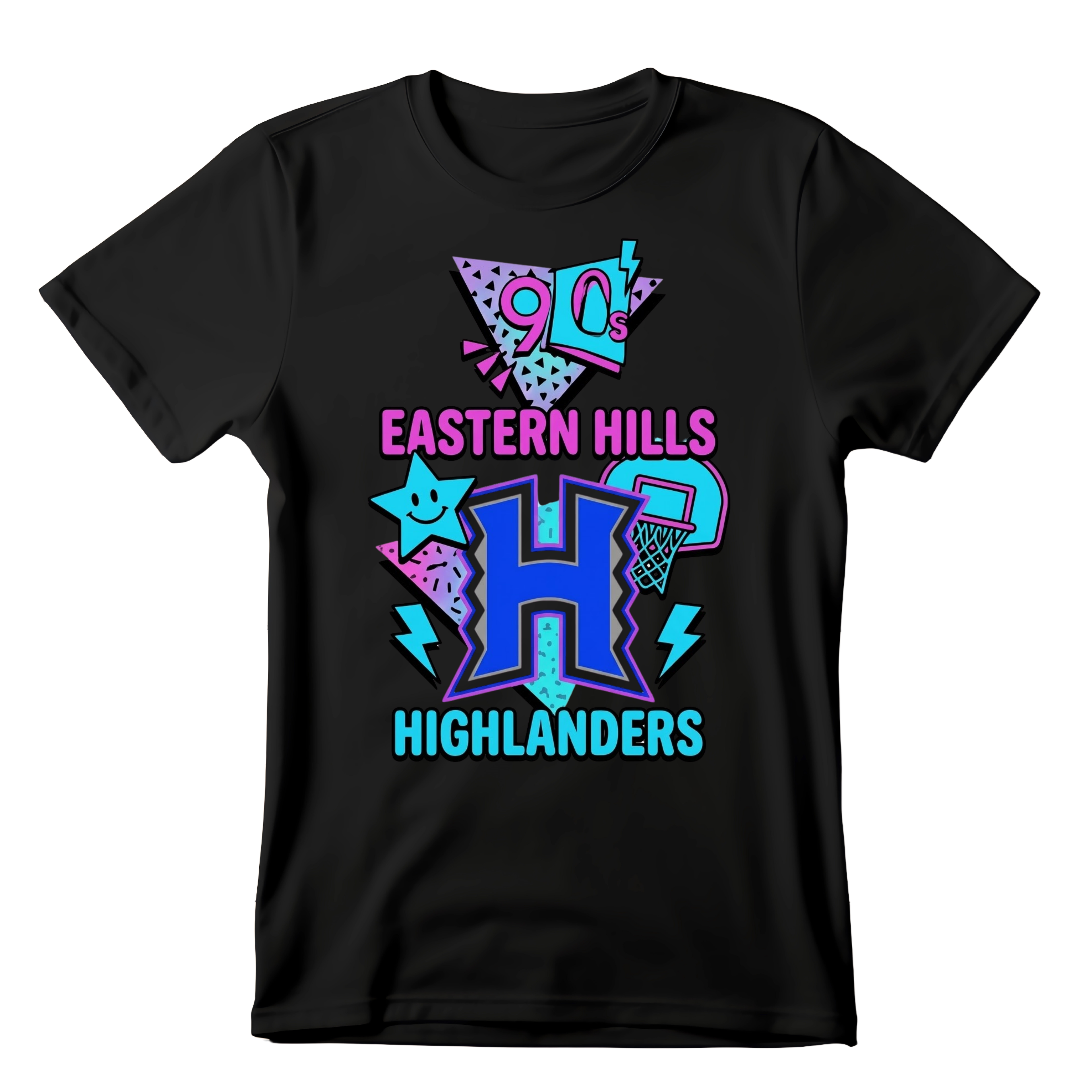 Eastern Hills Basketball - Retro Tee