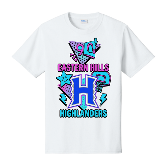 Eastern Hills Basketball - Retro Tee