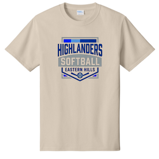 Eastern Hills Softball - Highlanders Badge Tee