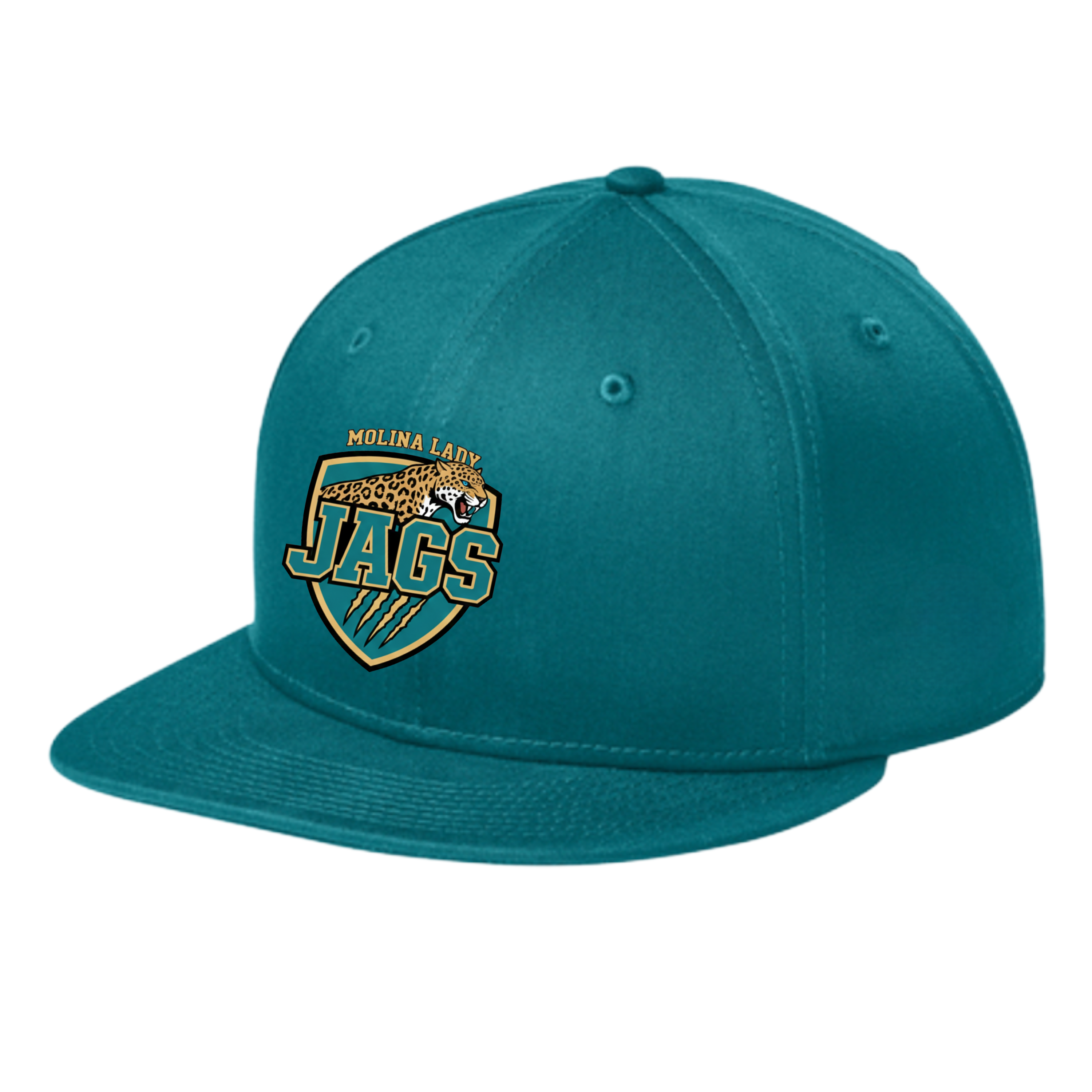 Dallas Molina HS Lady Jags Flat Bill Snapback Cap
