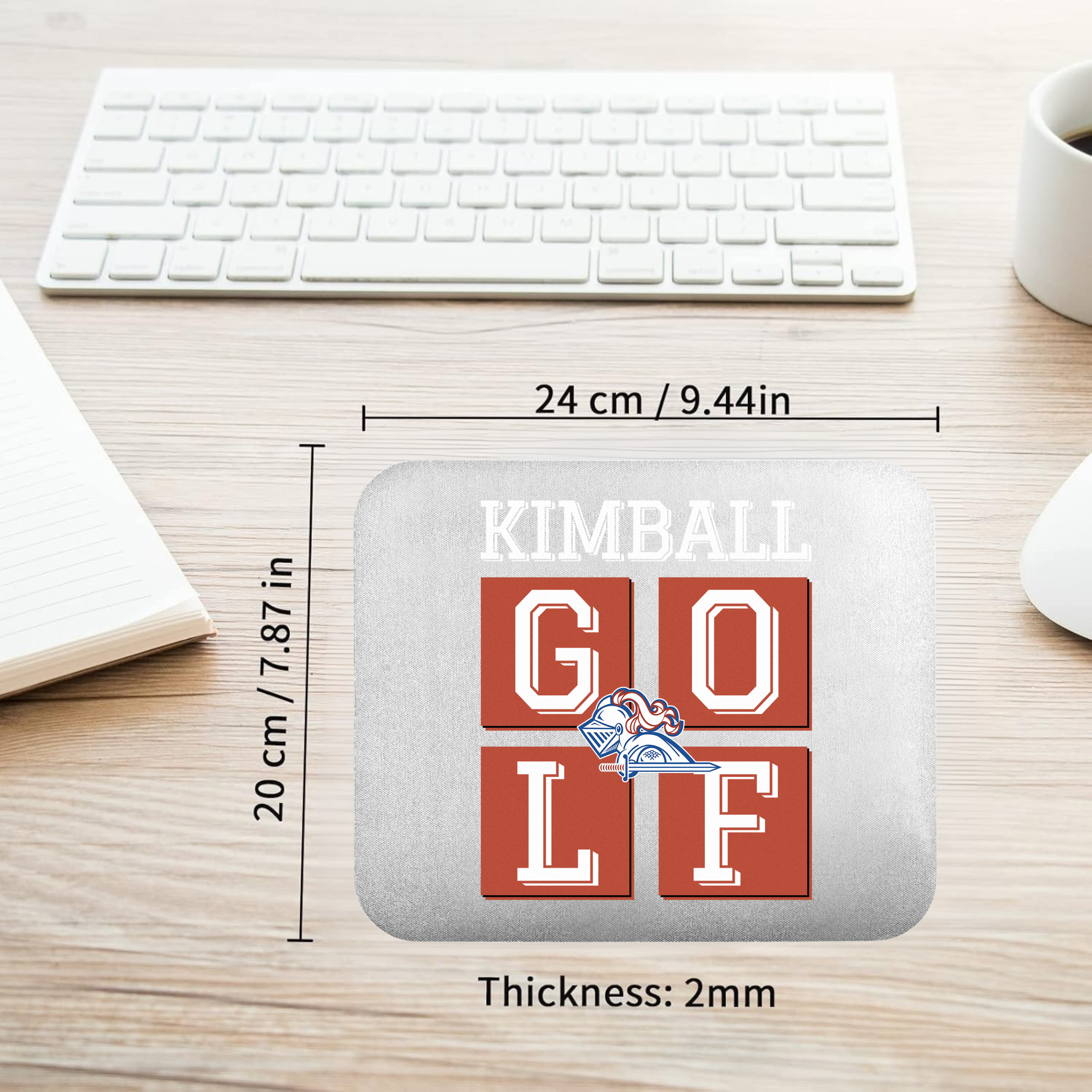 Dallas Kimball Golf - Squared Mouse Pad