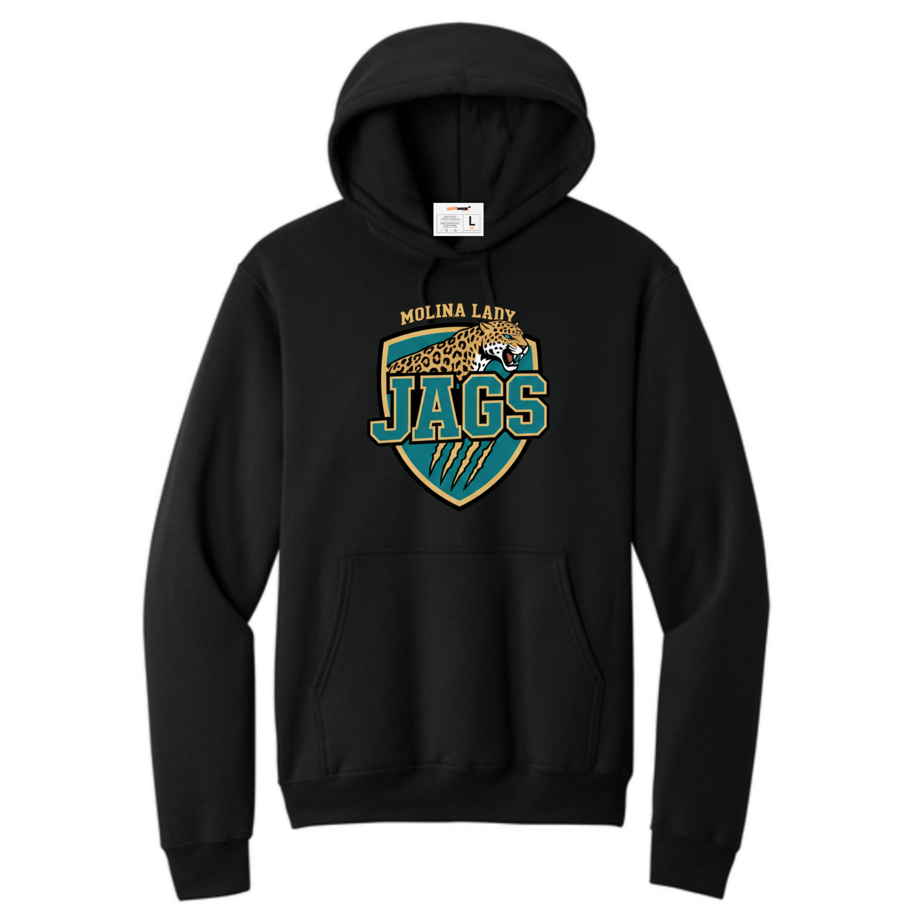 Dallas Molina HS Lady Jags Badge Pullover Hoodie