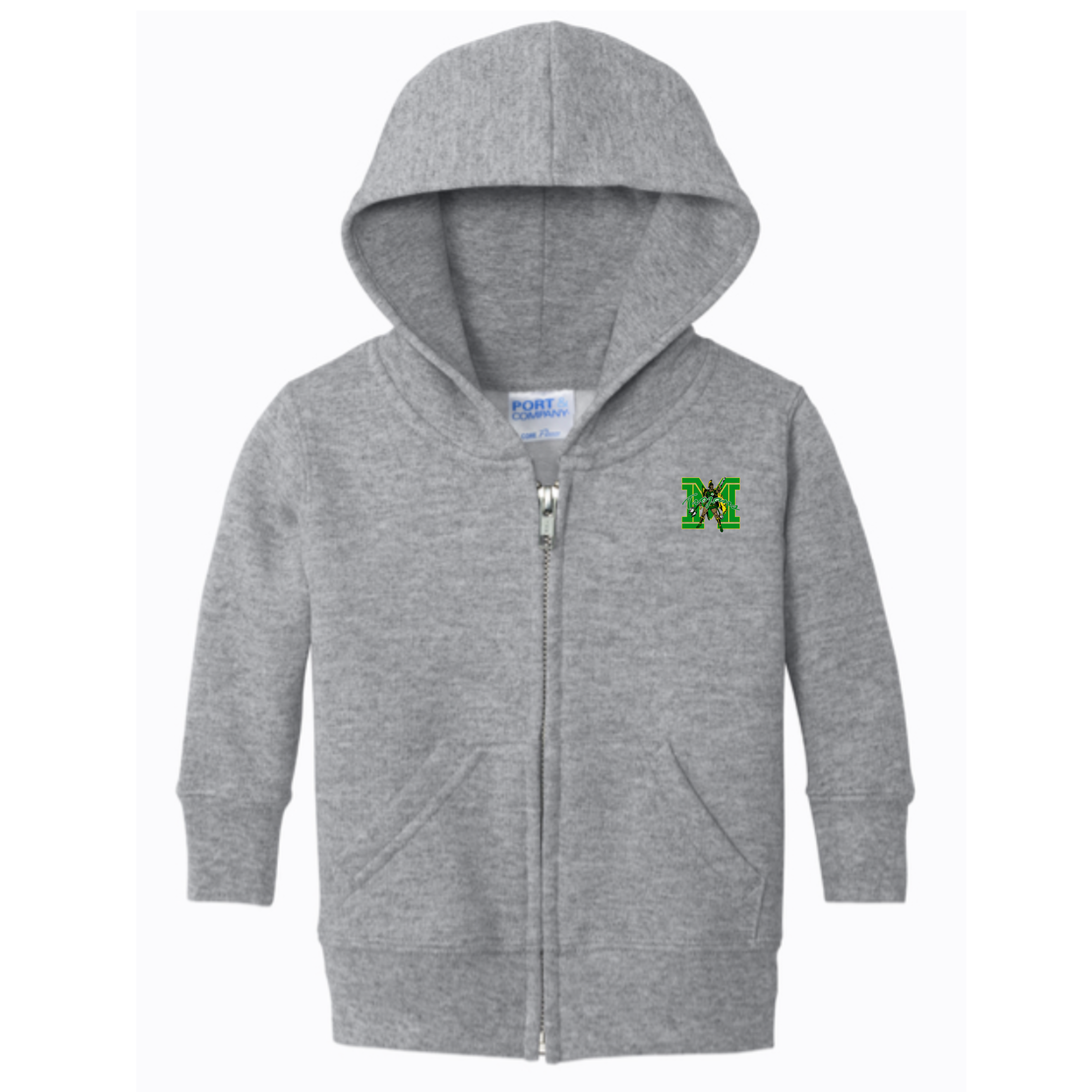 Madison Exclusives: Future Legend Infant Core Fleece Full-Zip Hoodie – Green & Gold Spirit Wear