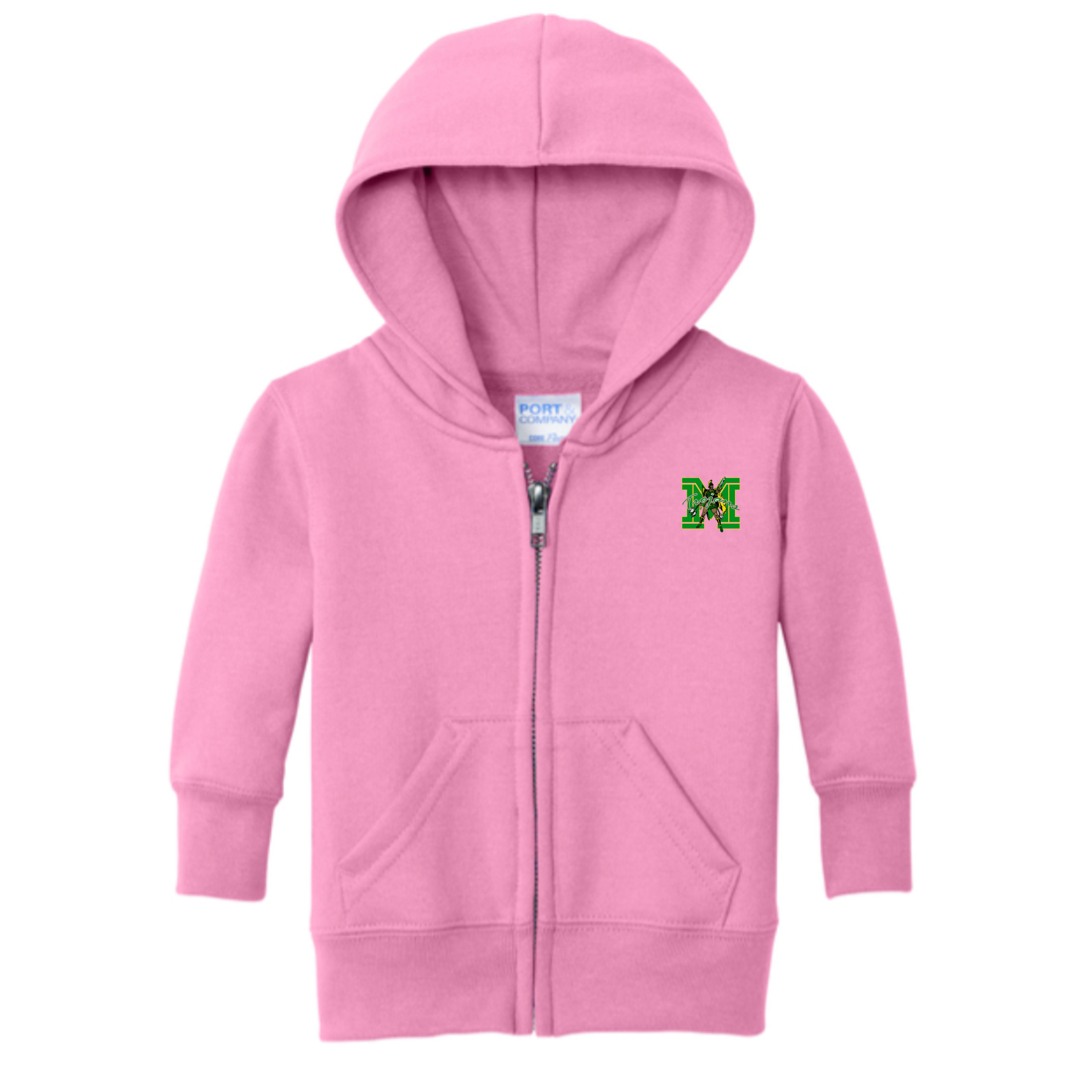 Madison Exclusives: Future Legend Infant Core Fleece Full-Zip Hoodie – Green & Gold Spirit Wear