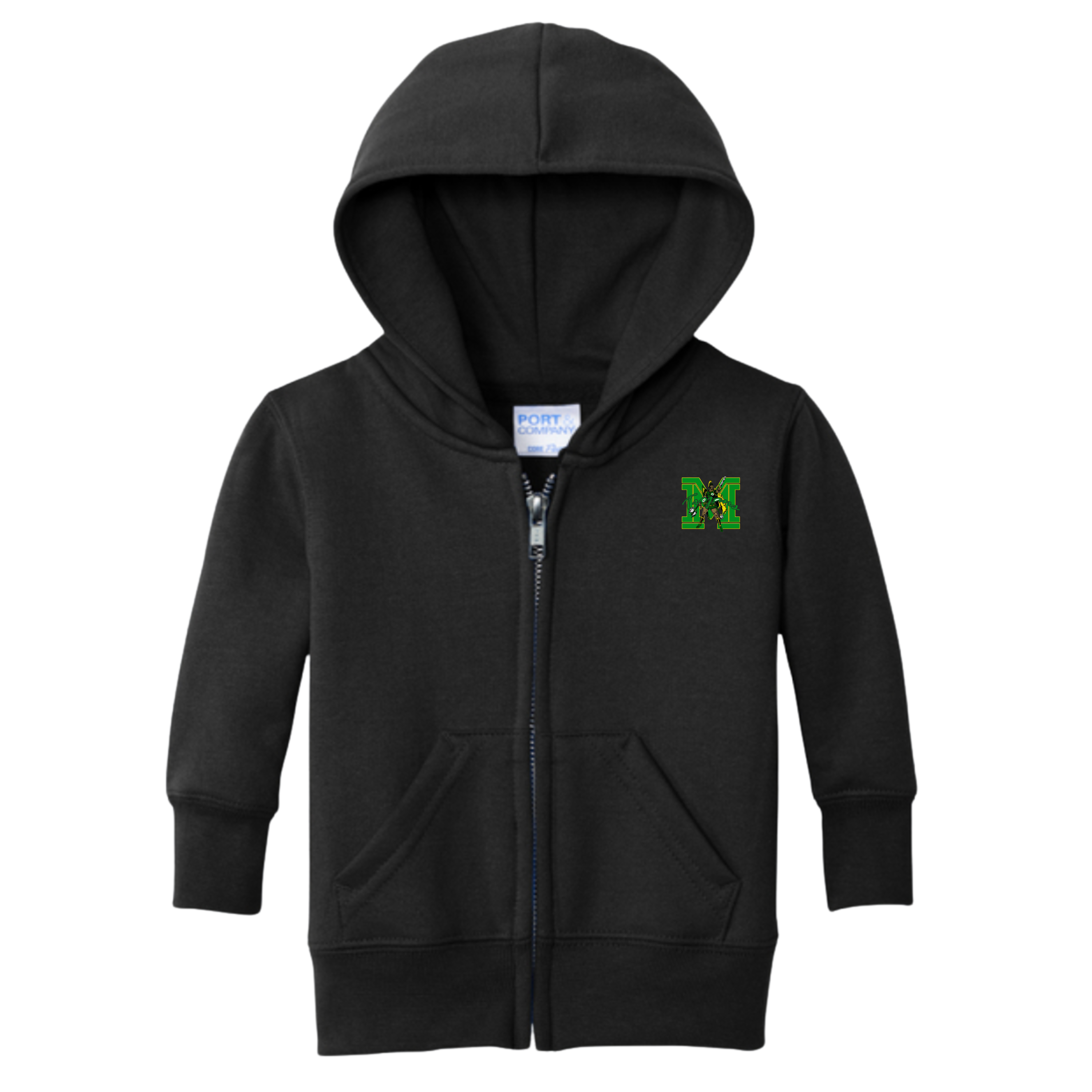 Madison Exclusives: Future Legend Infant Core Fleece Full-Zip Hoodie – Green & Gold Spirit Wear