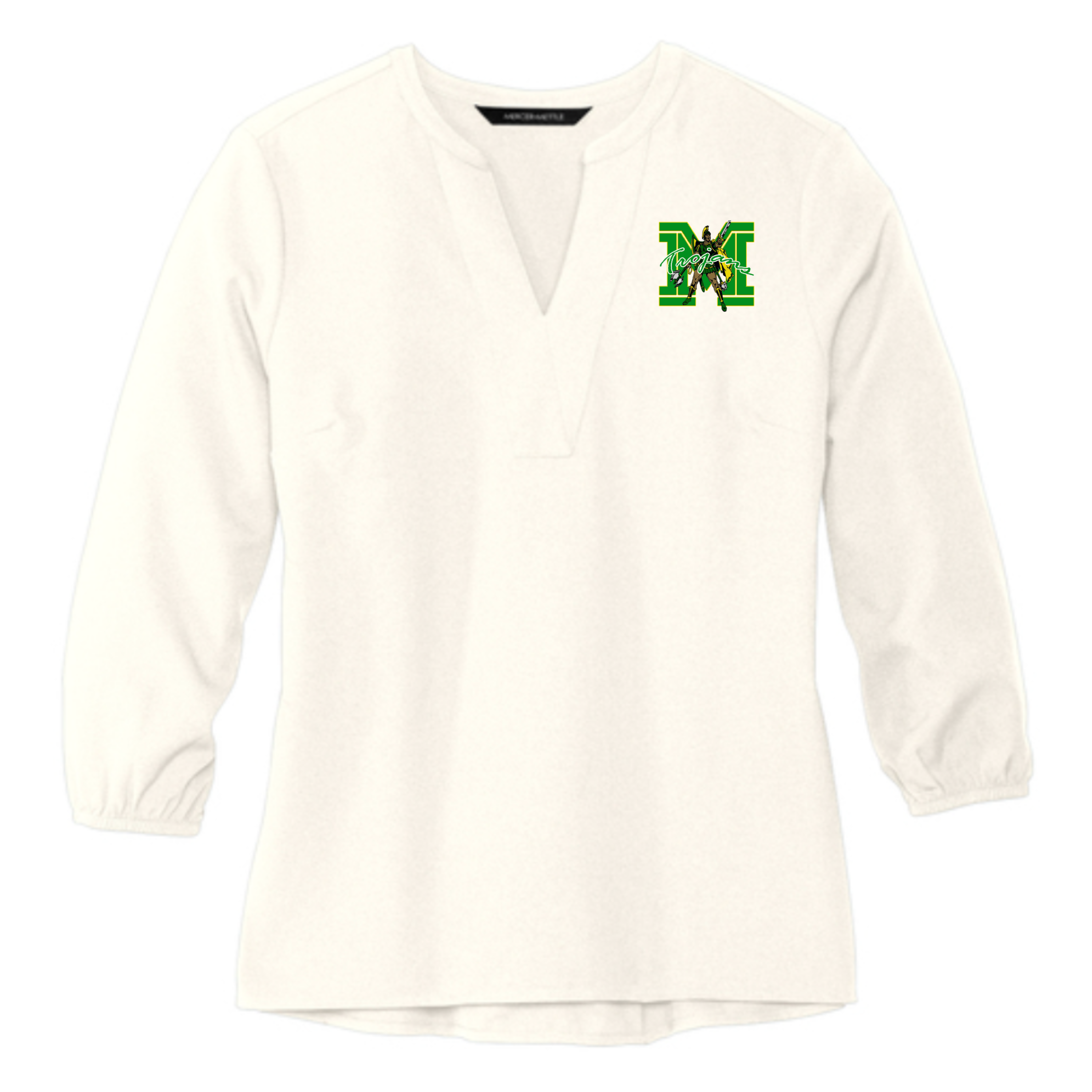Madison Exclusives: Women's Stretch Crepe 3/4-Sleeve Blouse – Professional Spirit Wear