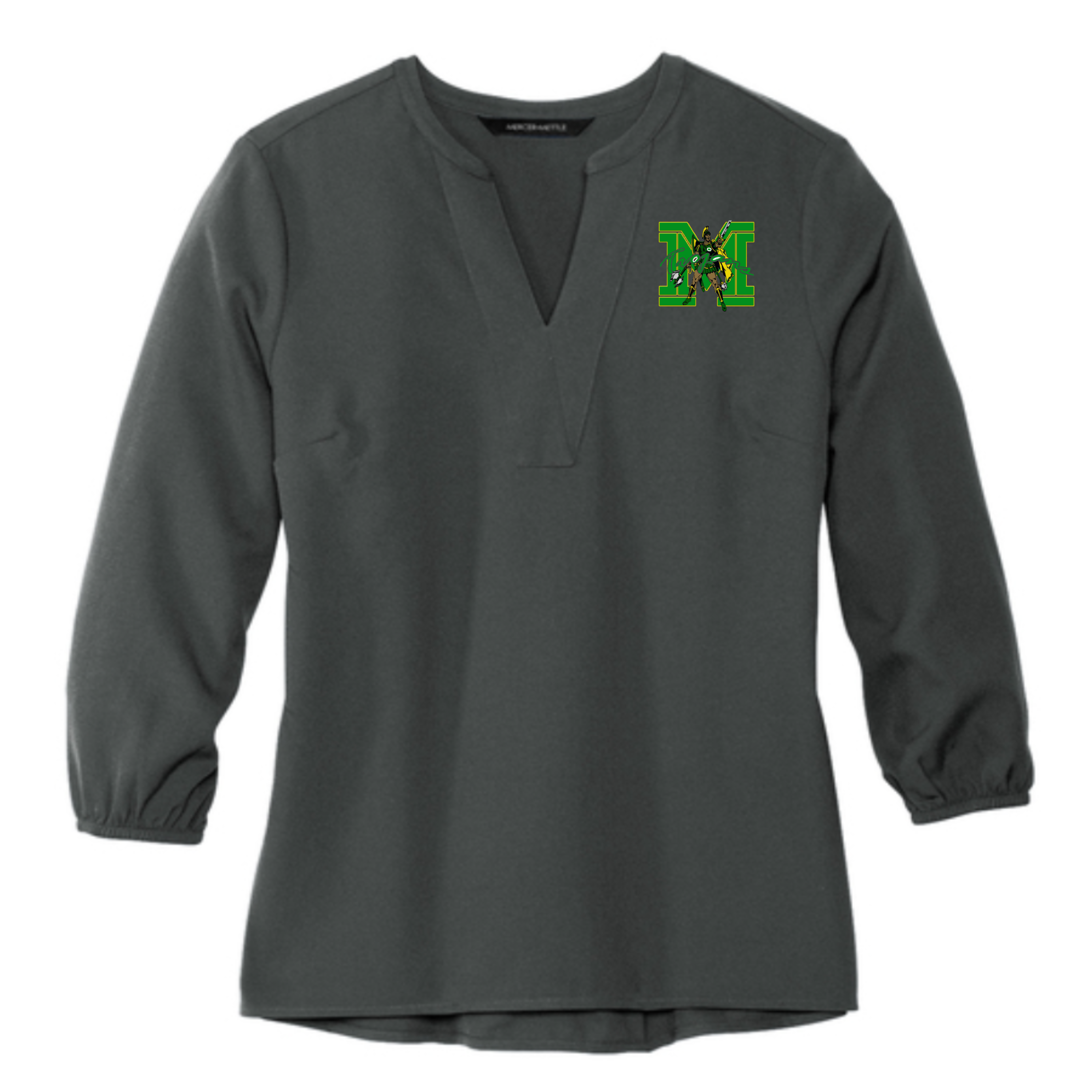 Madison Exclusives: Women's Stretch Crepe 3/4-Sleeve Blouse – Professional Spirit Wear