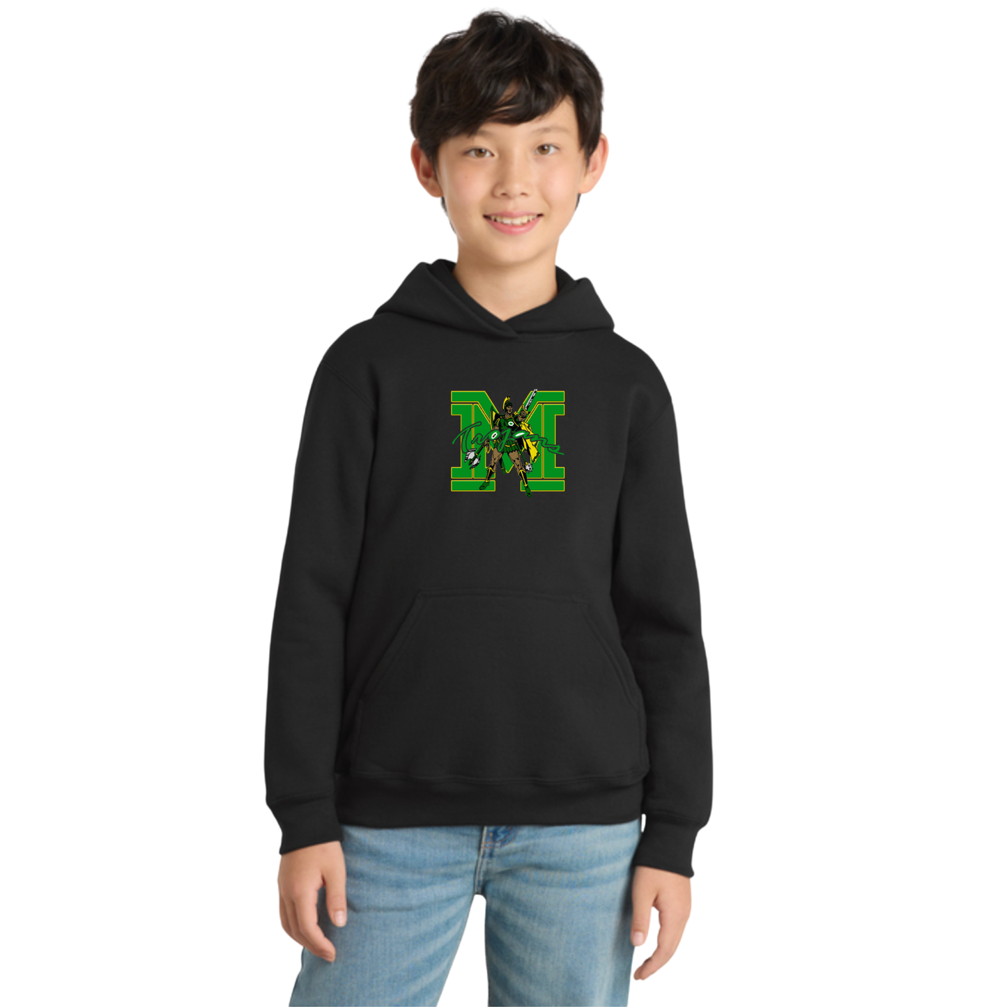 MADISON EXCLUSIVES - Youth Core Fleece Pullover Hooded Sweatshirt PC90YH