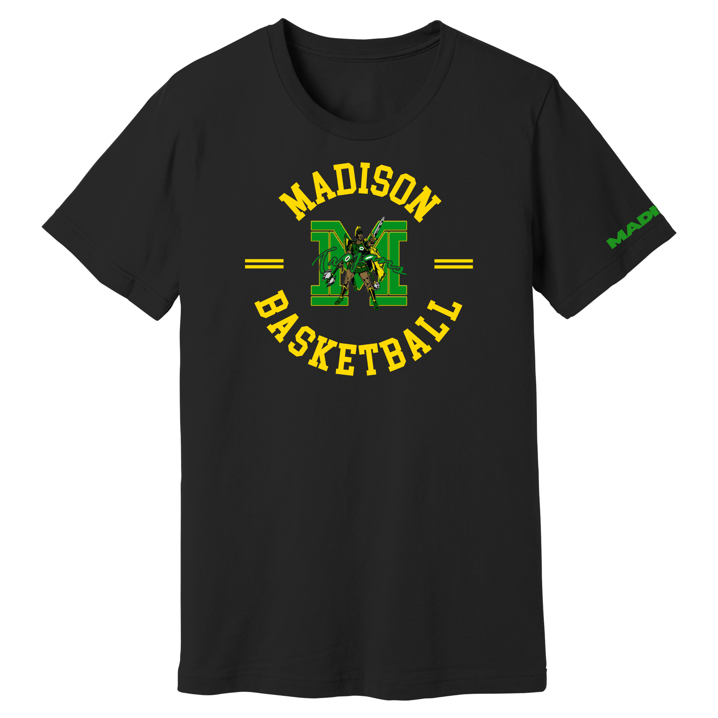 Dallas Madison Basketball: Official "The Center" Graphic Tee – The Heart of Hoops