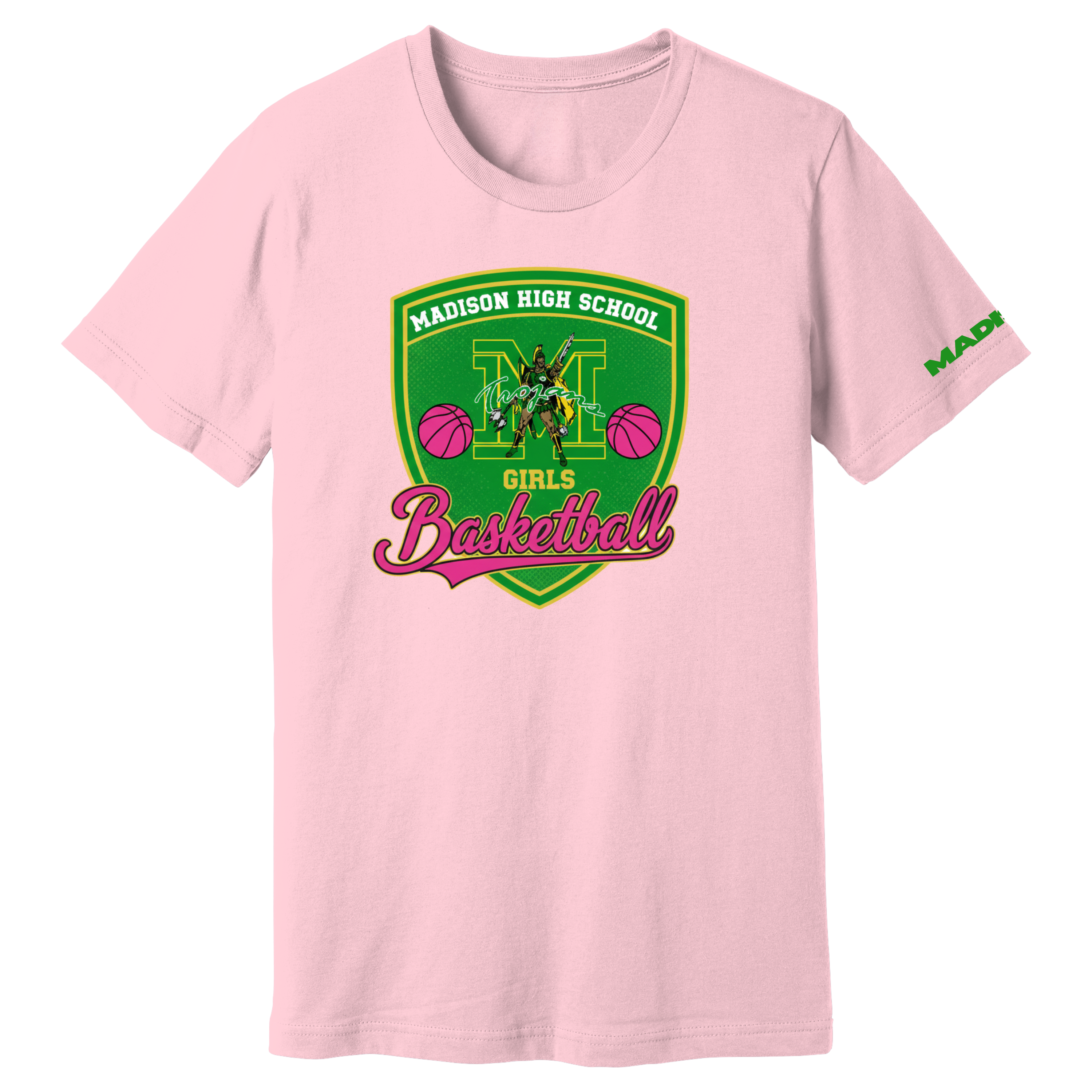 Dallas Madison Girls Basketball: Official "Pink Out" Tee