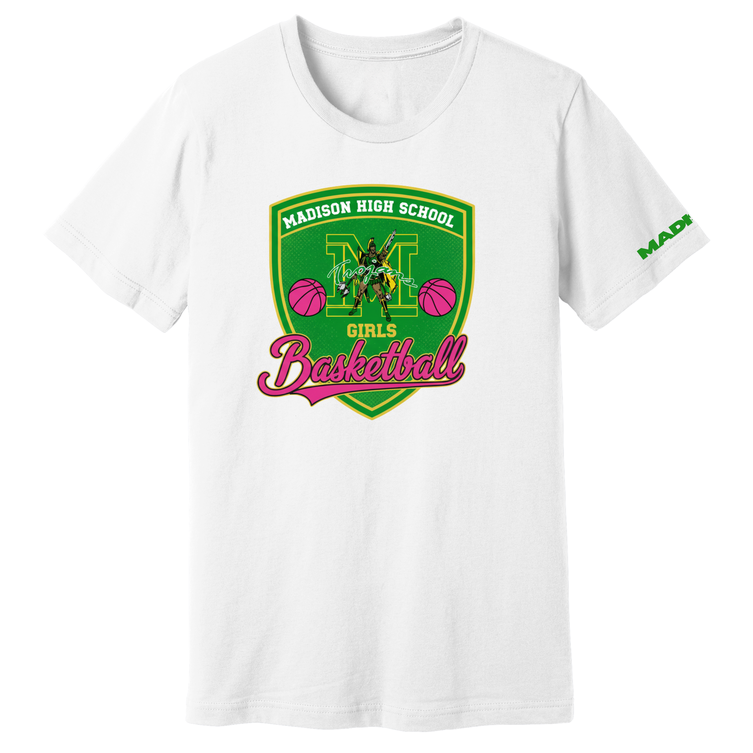 Dallas Madison Girls Basketball: Official "Pink Out" Tee