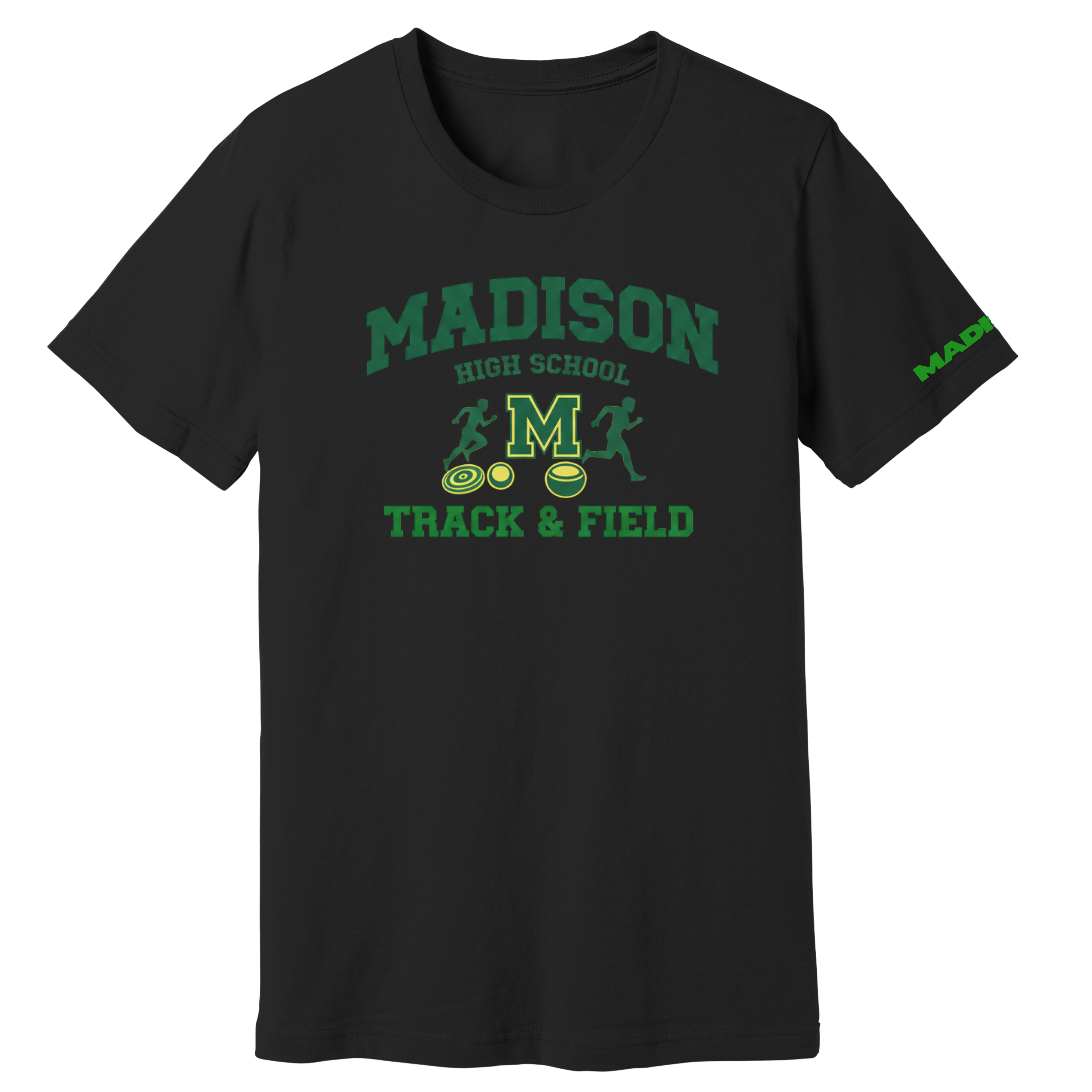 Dallas Madison Track & Field: Official "Mad Black" Graphic Tee – Stealth Mode
