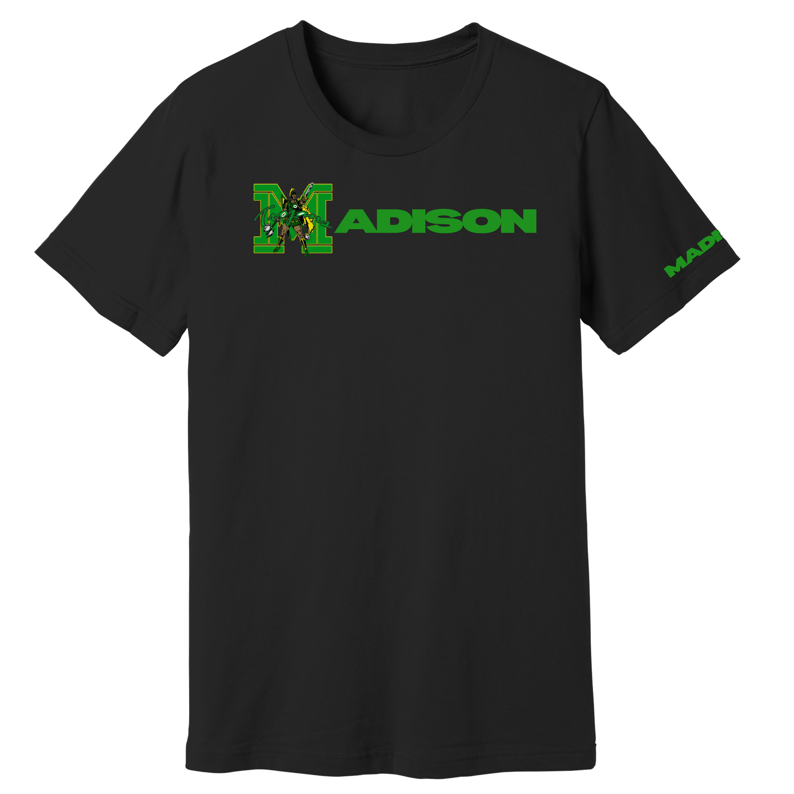 Madison Exclusives: Official "The M" Varsity Letter Tee – Bold & Iconic