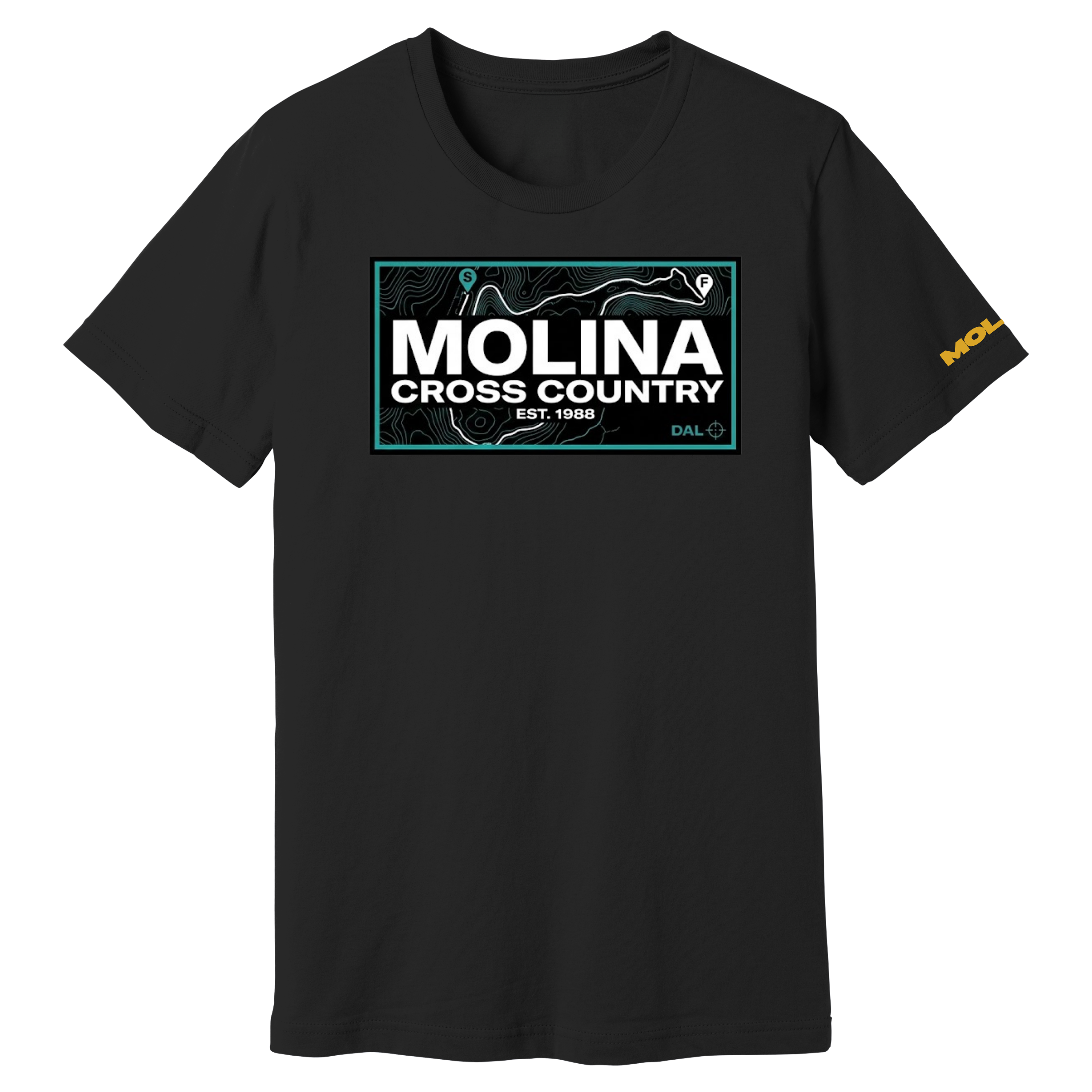 Dallas Molina Cross Country - Maps Tee