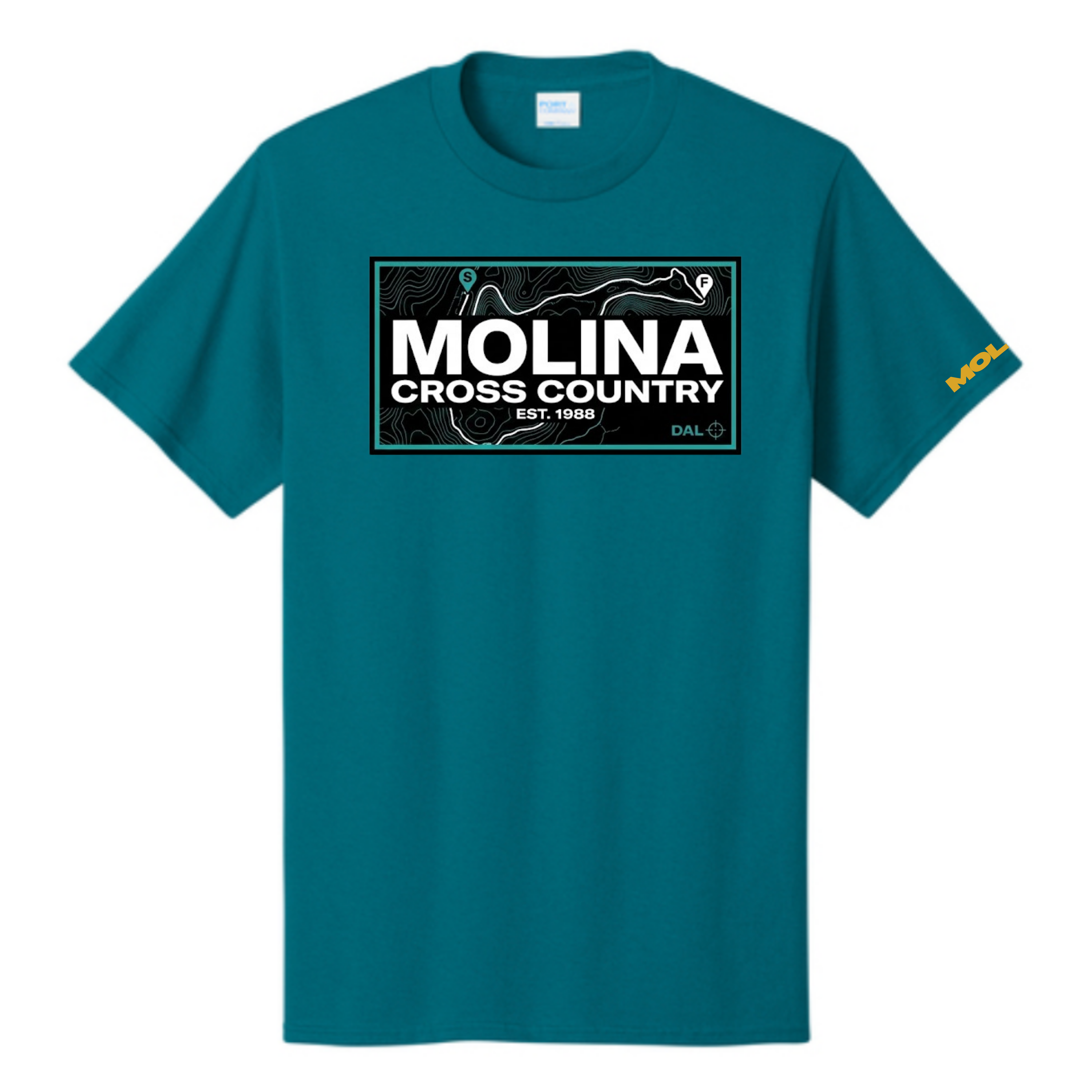 Dallas Molina Cross Country - Maps Tee