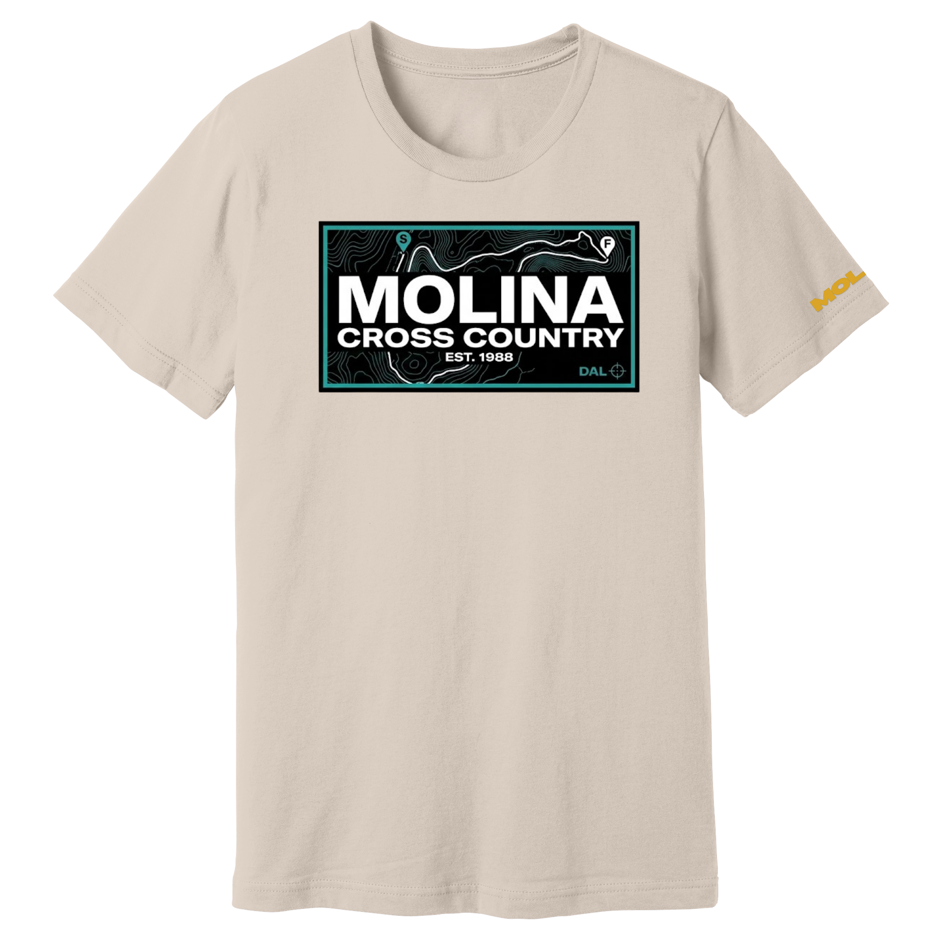 Dallas Molina Cross Country - Maps Tee