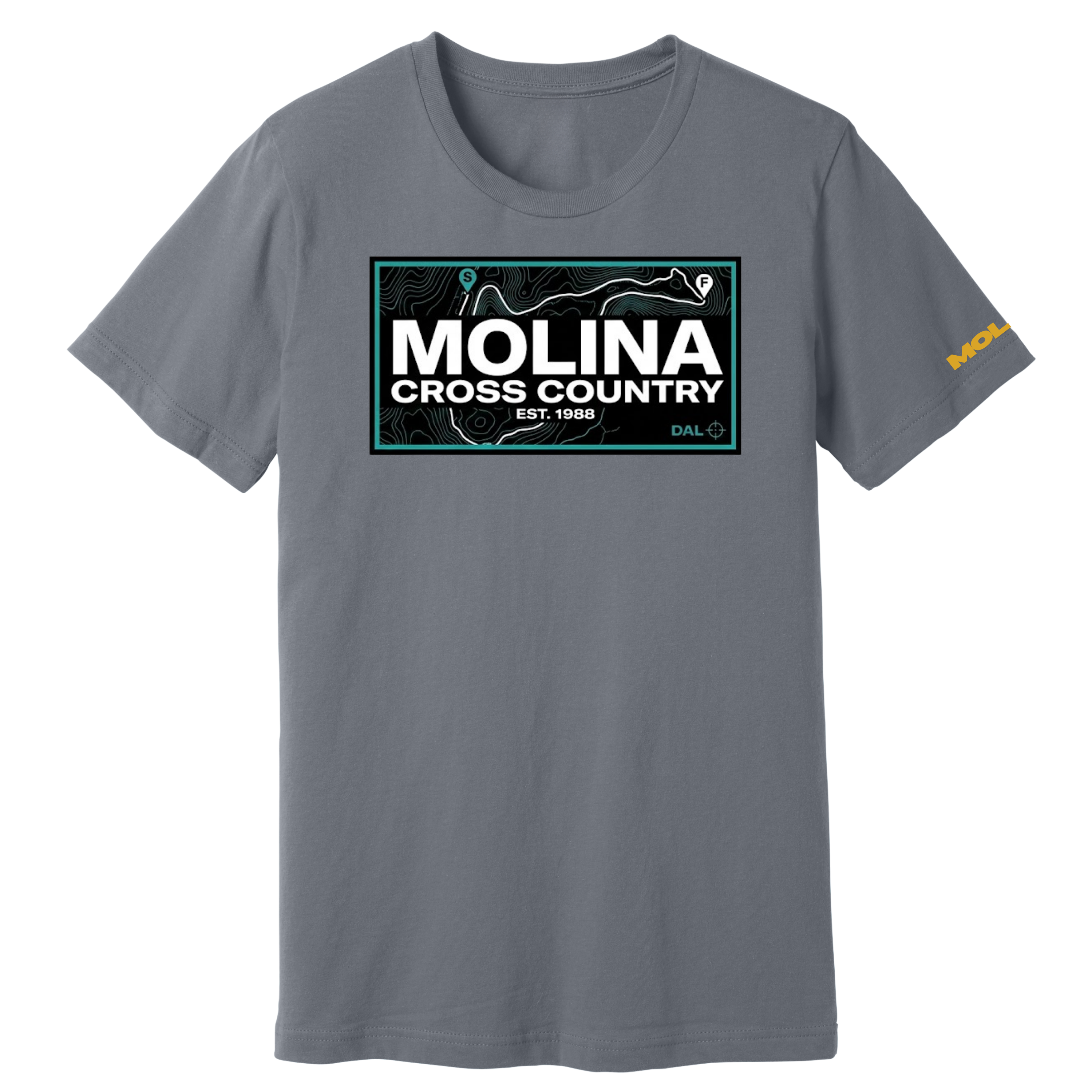 Dallas Molina Cross Country - Maps Tee