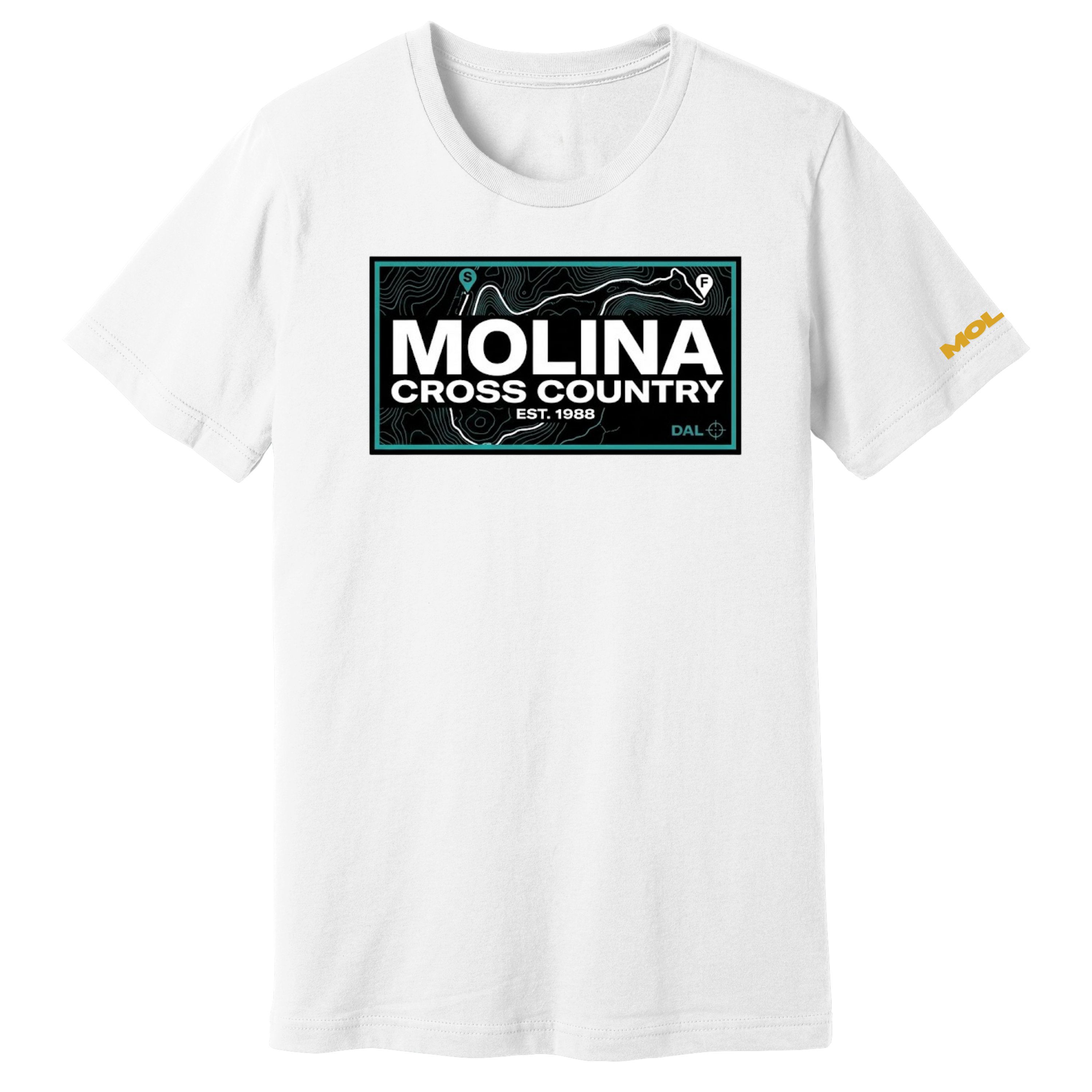 Dallas Molina Cross Country - Maps Tee