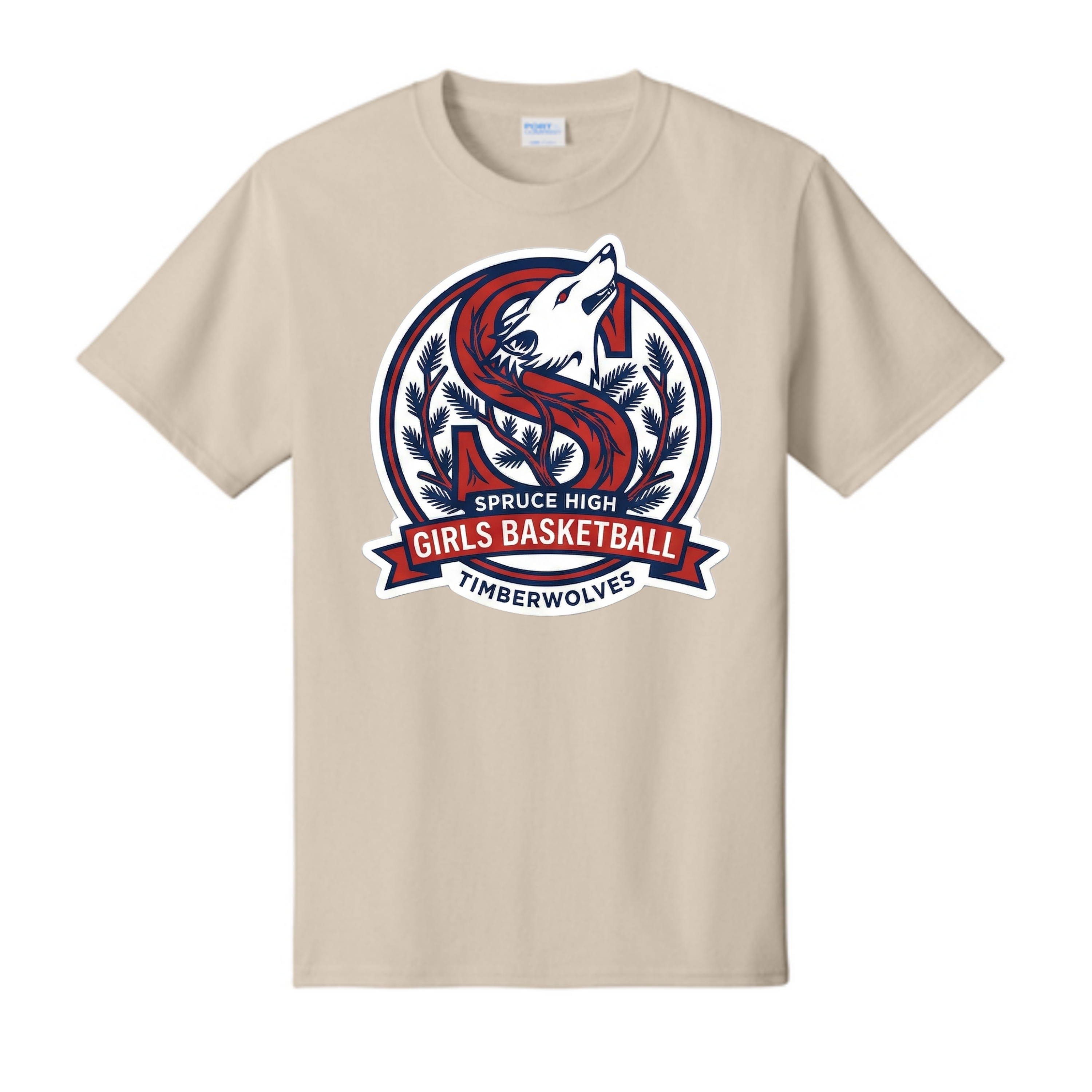 Dallas Spruce Girls Basketball - Spruce Circle Tee