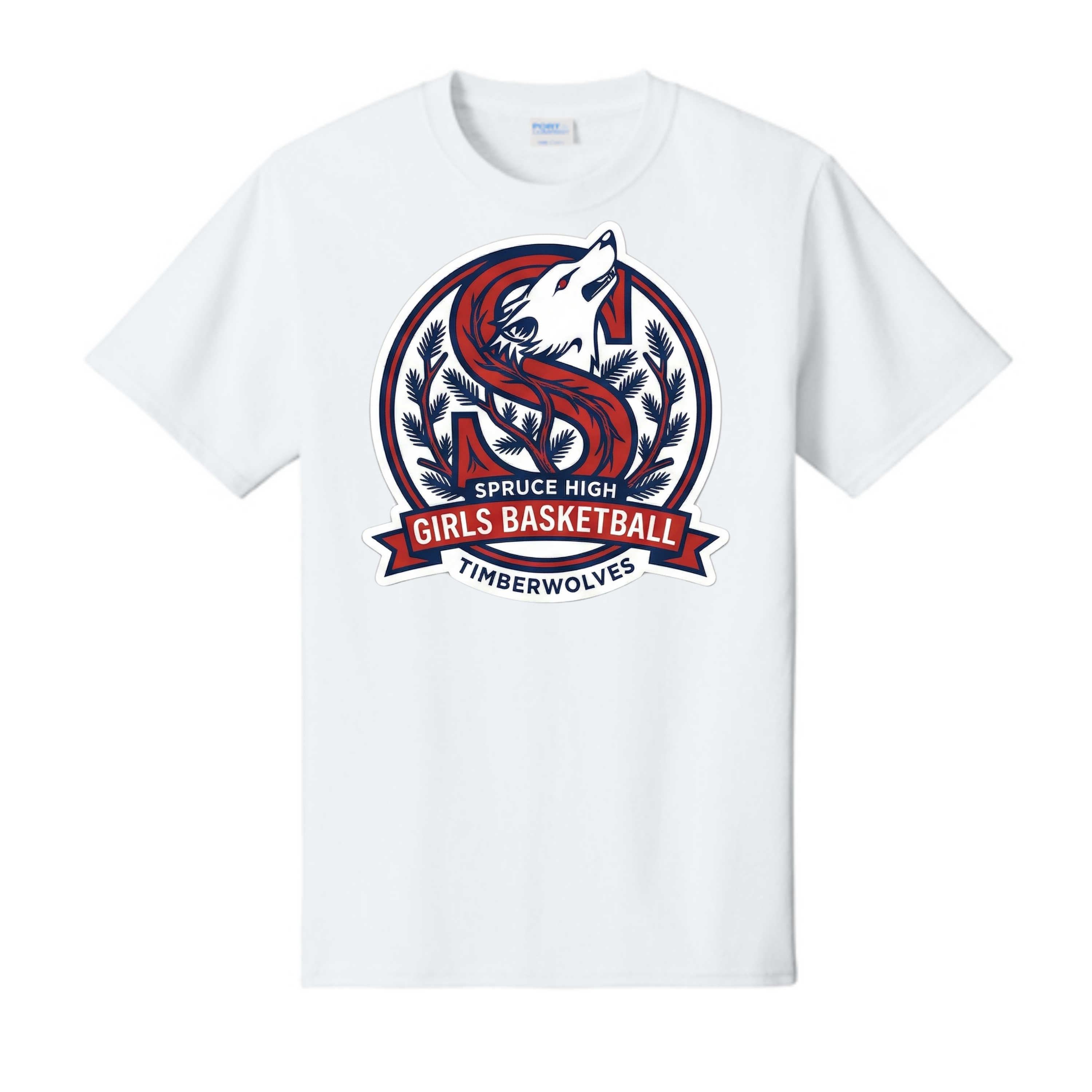 Dallas Spruce Girls Basketball - Spruce Circle Tee