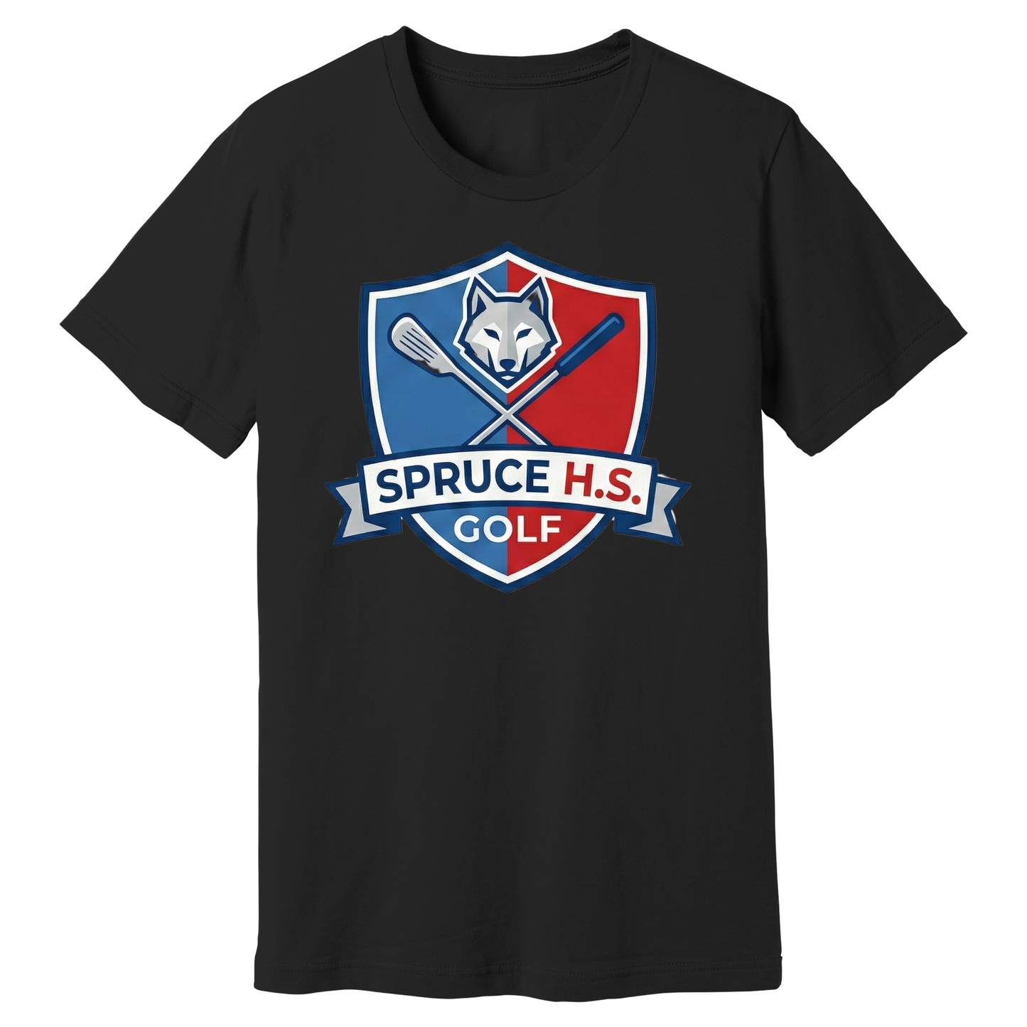 Dallas Spruce Golf - Tee Time Wolves Tee