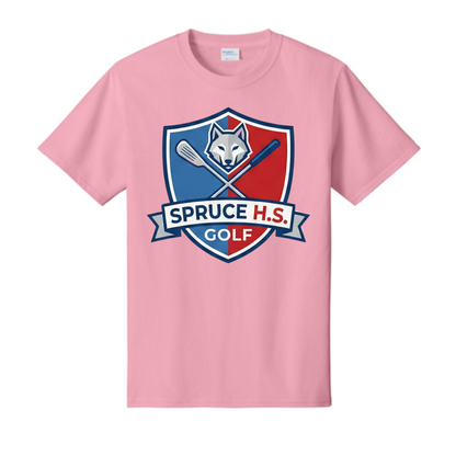 Dallas Spruce Golf - Tee Time Wolves Tee