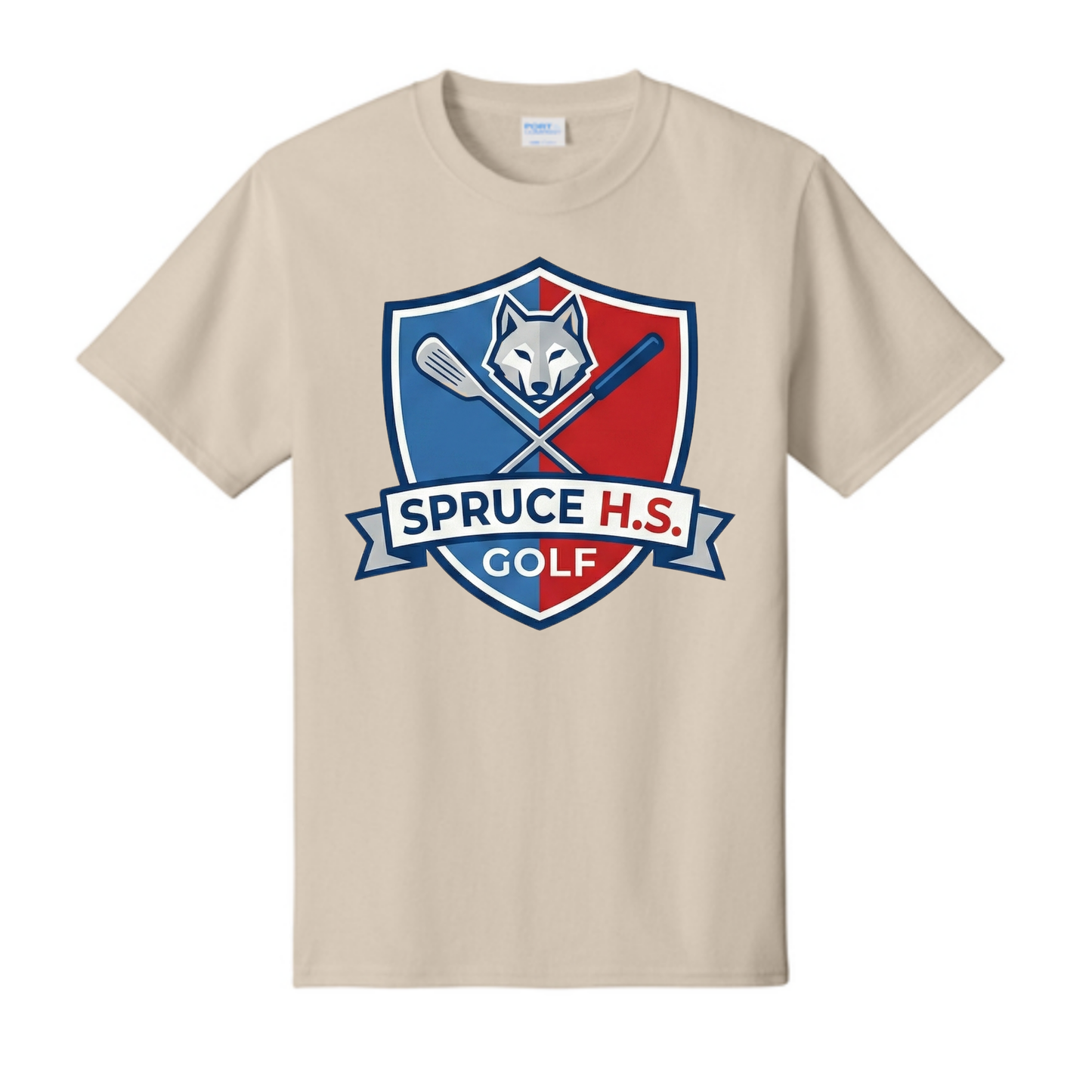 Dallas Spruce Golf - Tee Time Wolves Tee