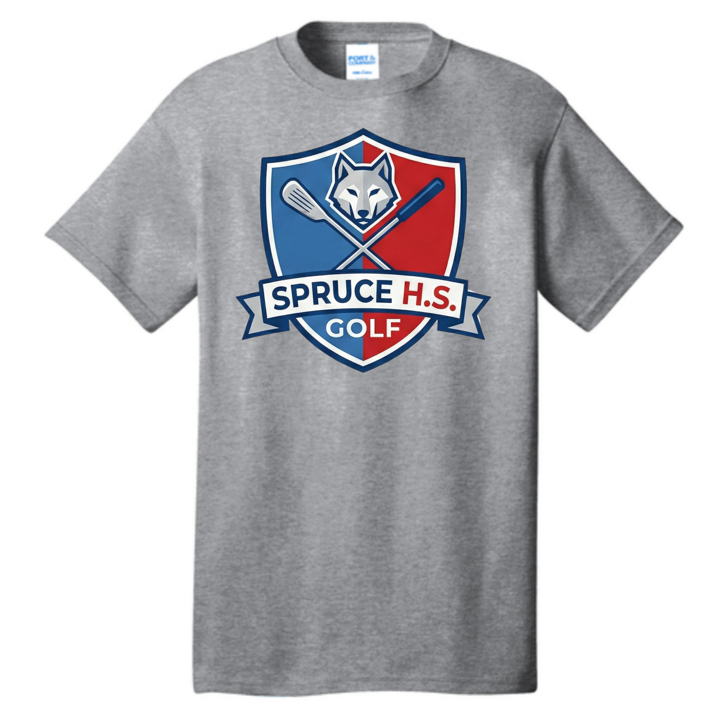 Dallas Spruce Golf - Tee Time Wolves Tee